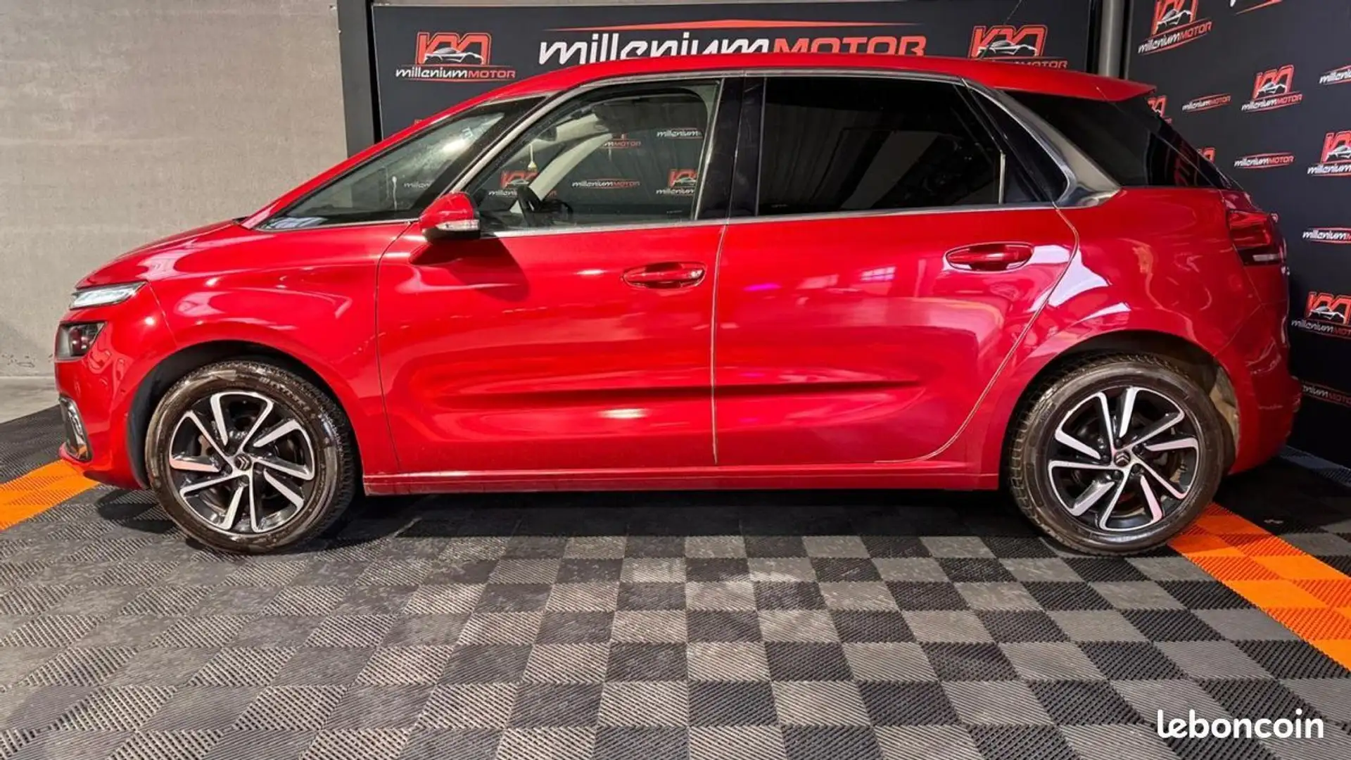 Citroen C4 Picasso shine 1.6 blue hdi 120 cv garantie 6 mois Rojo - 2