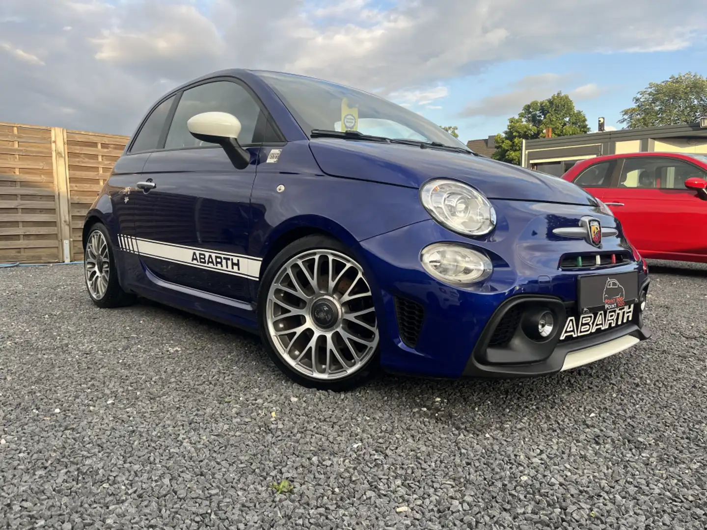 Abarth 595 Turismo AKRAPOVIC NAVI SHZ PDC LEDER Azul - 2