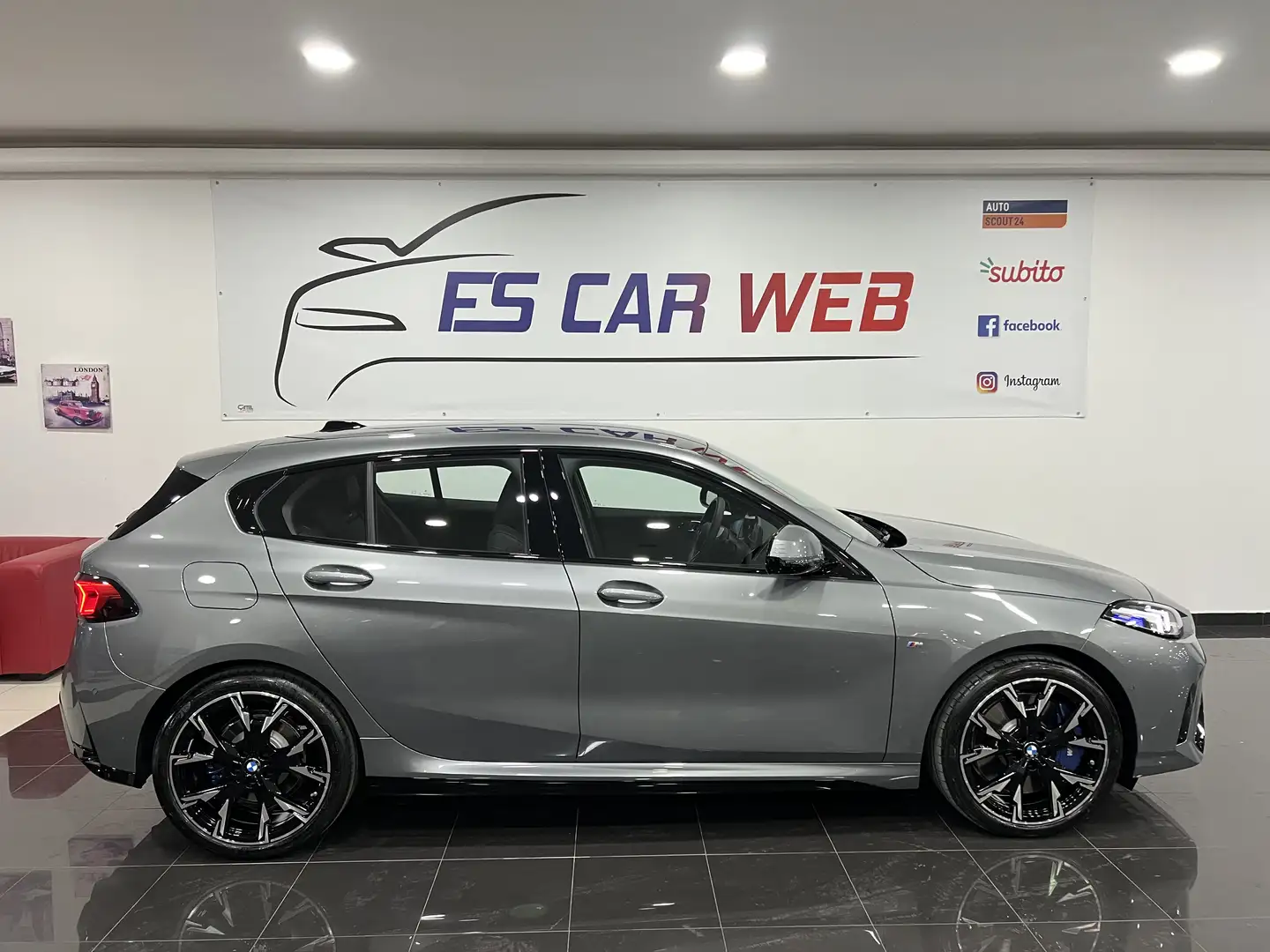BMW 120 d 48V MSport Pro auto Gris - 2
