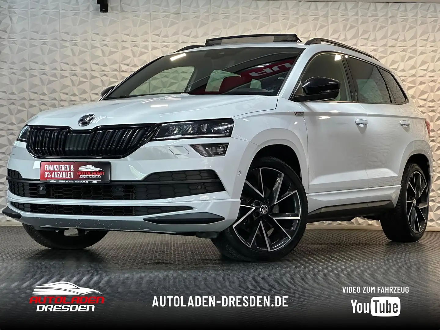 Skoda Karoq 2.0TSI SPORTLINE 4x4* LED#AHK#PANO#SH#KEYL Weiß - 1