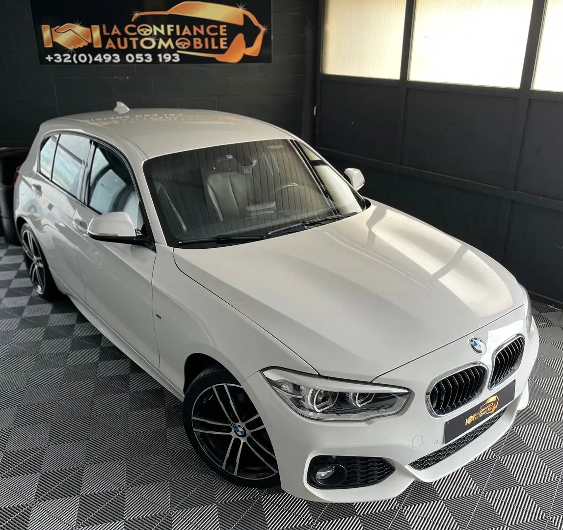 BMW 118 d Pack M 1er propriétaire garantie 12 mois Blanc - 1