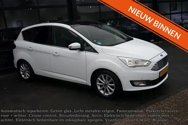 Ford C-Max 1.0 Titanium, Elek achterklep, Navi, CC, Panodak,