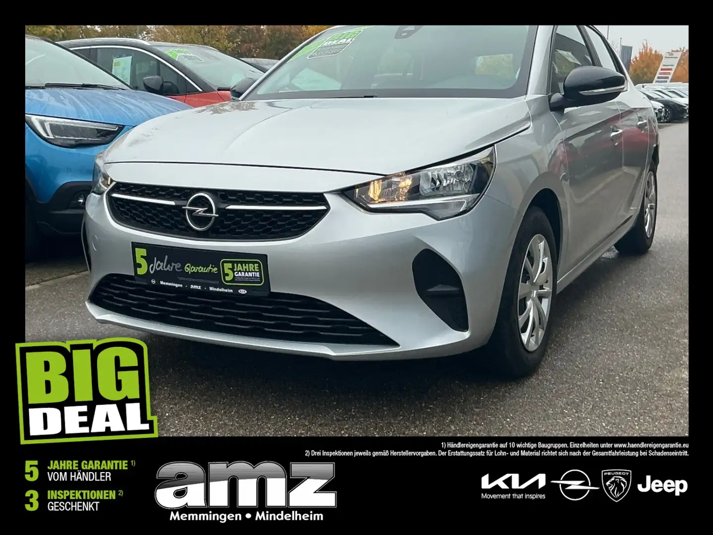 Opel Corsa F 1.2 Edition *Stadtflitzer*USB*Bluetooth Silber - 1