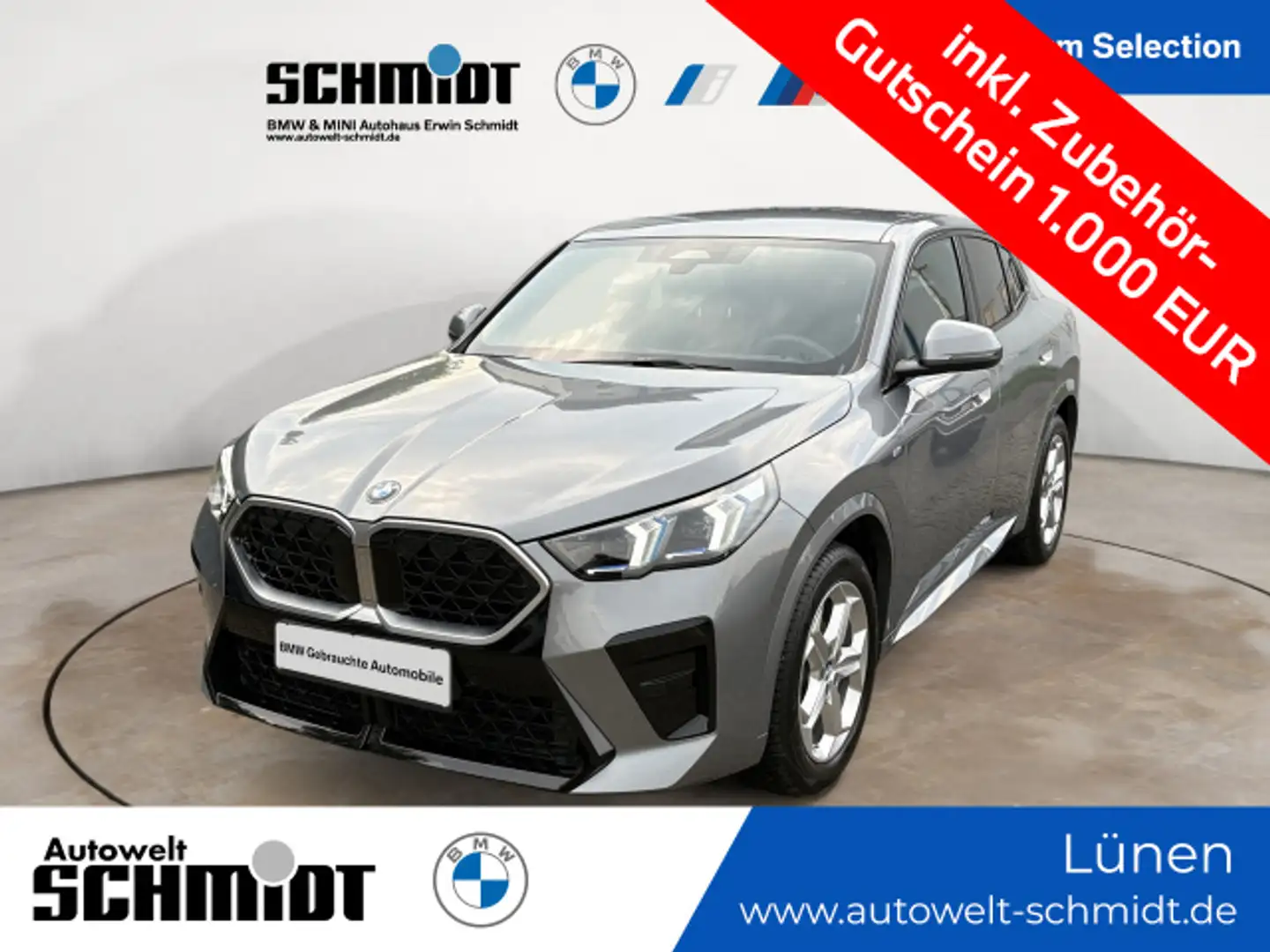 BMW X2 sDrive18d M Sport / NP= 58.370,- / AHK / Gris - 1