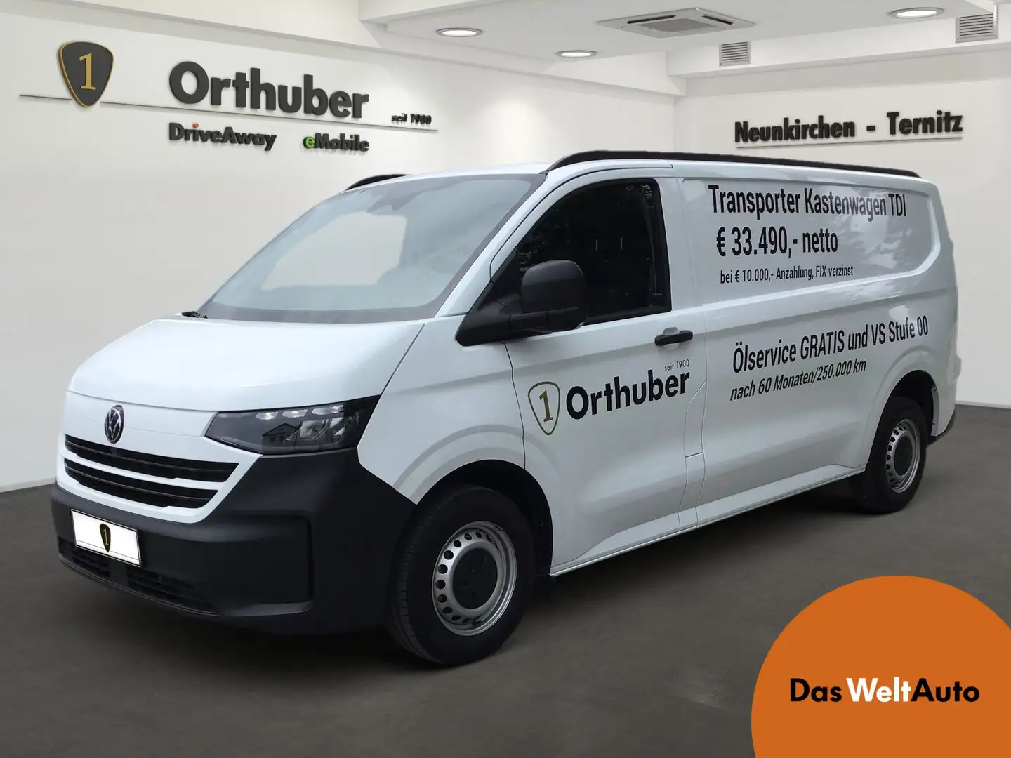 Volkswagen T6 Transporter VW Transporter T6 Kastenwagen LR TDI Weiß - 1