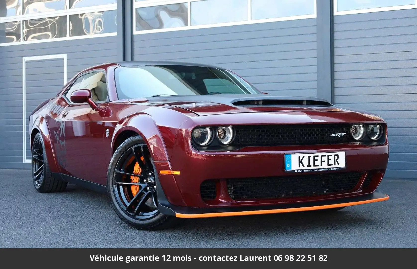 Dodge Challenger SRT DEMON 6.4 V8  hors homologation 4500e Rouge - 2