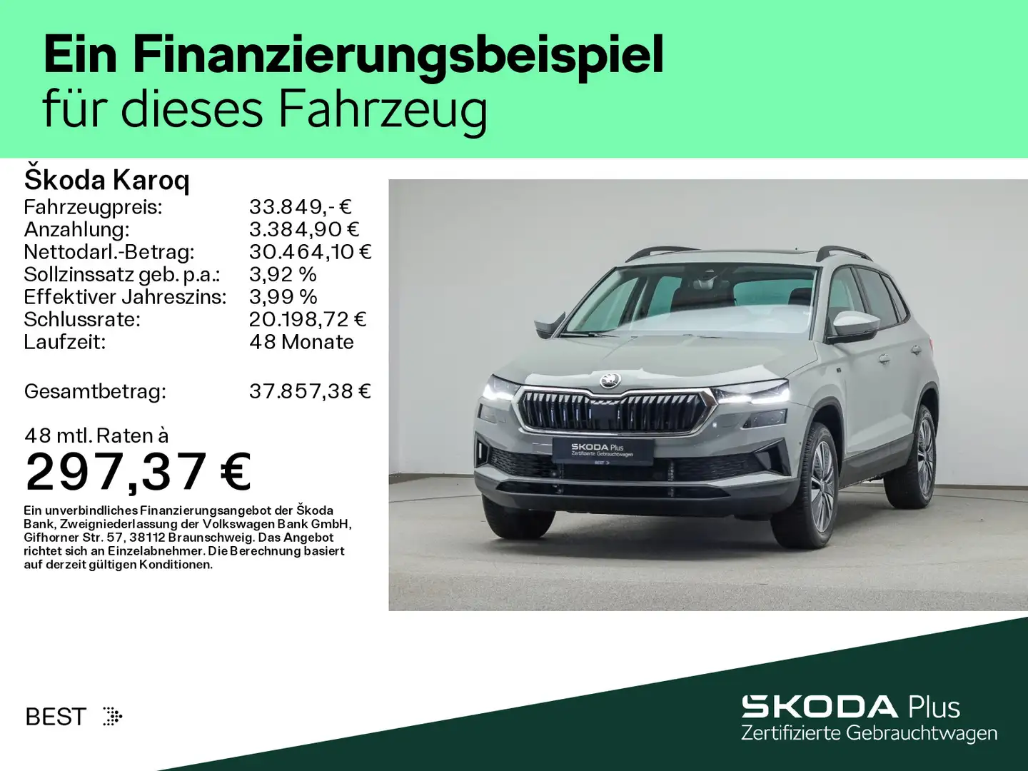 Skoda Karoq 1.5 TSI DSG TOUR*KESSY*MATRIX*AHK*PANO*NAV Grau - 2