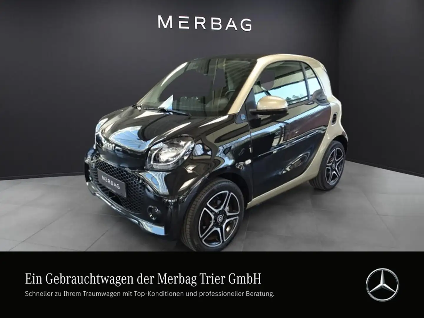 smart forTwo EQ  *Leder + Automatik + Sitzh. + Klimaautomatik + Zwart - 1