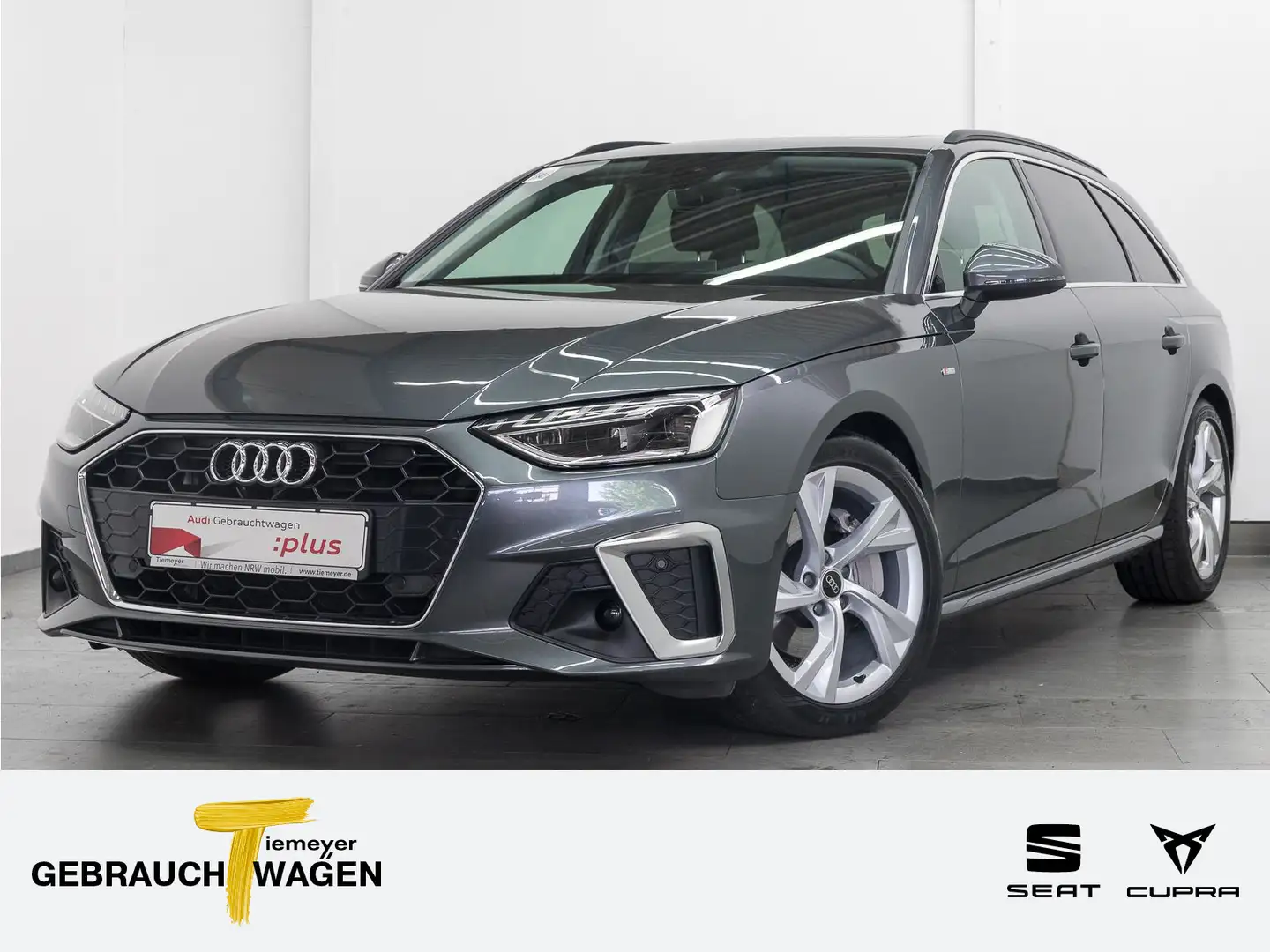 Audi A4 40 TDI S LINE AHK PANO LED Grau - 1
