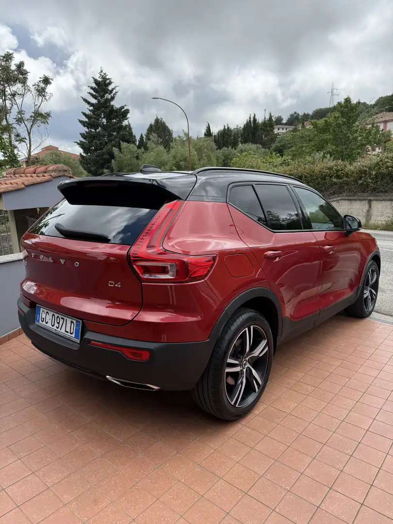 Volvo XC40 2.0 d4 R-design awd geartronic my20 Rouge - 2