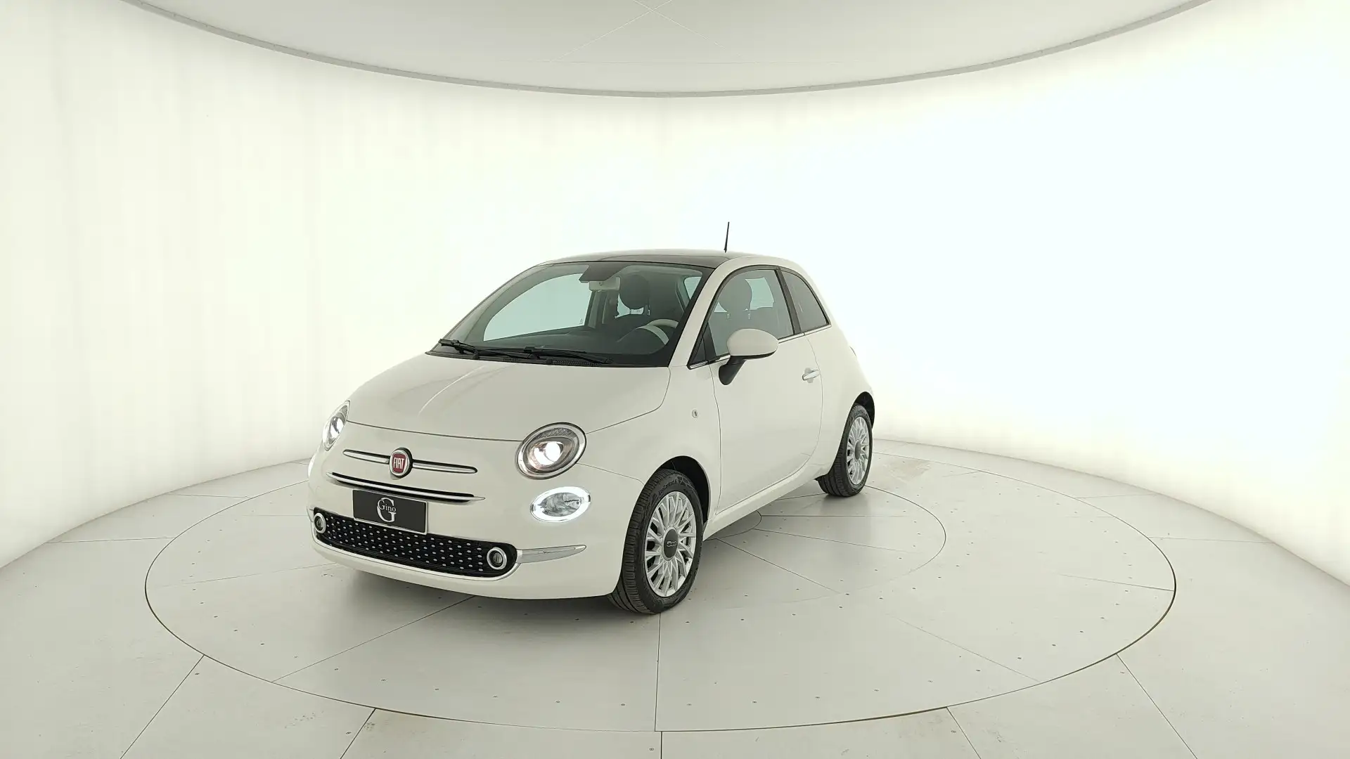 Fiat 500 1.0 hybrid 70cv Weiß - 1