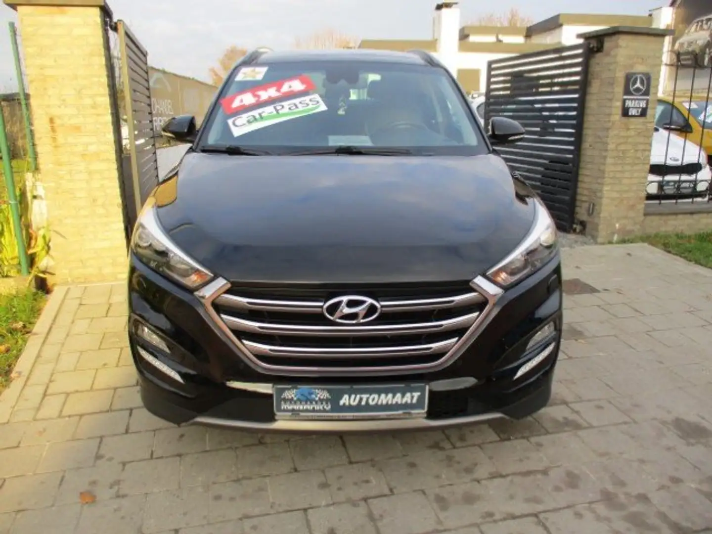 Hyundai TUCSON 1.6 T-GDi 4WD PREMIUM DCT AUTOMAAT FULL PANODAK Zwart - 2