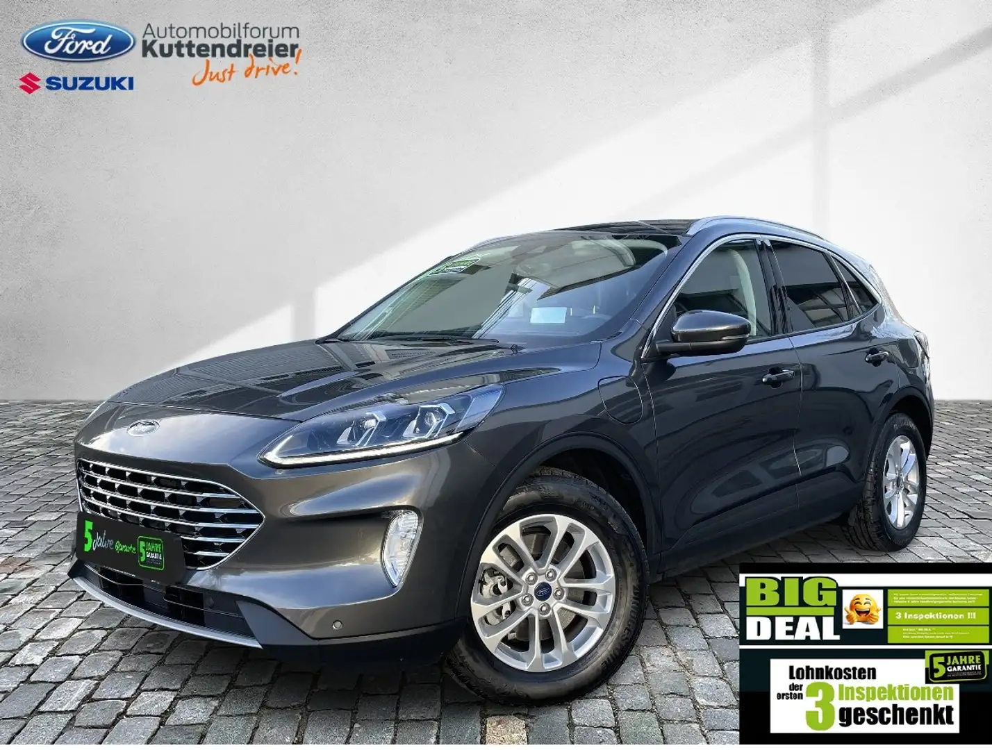 Ford Kuga PHEV Titanium X Navi Kamera Voll-LED Leder Grau - 2
