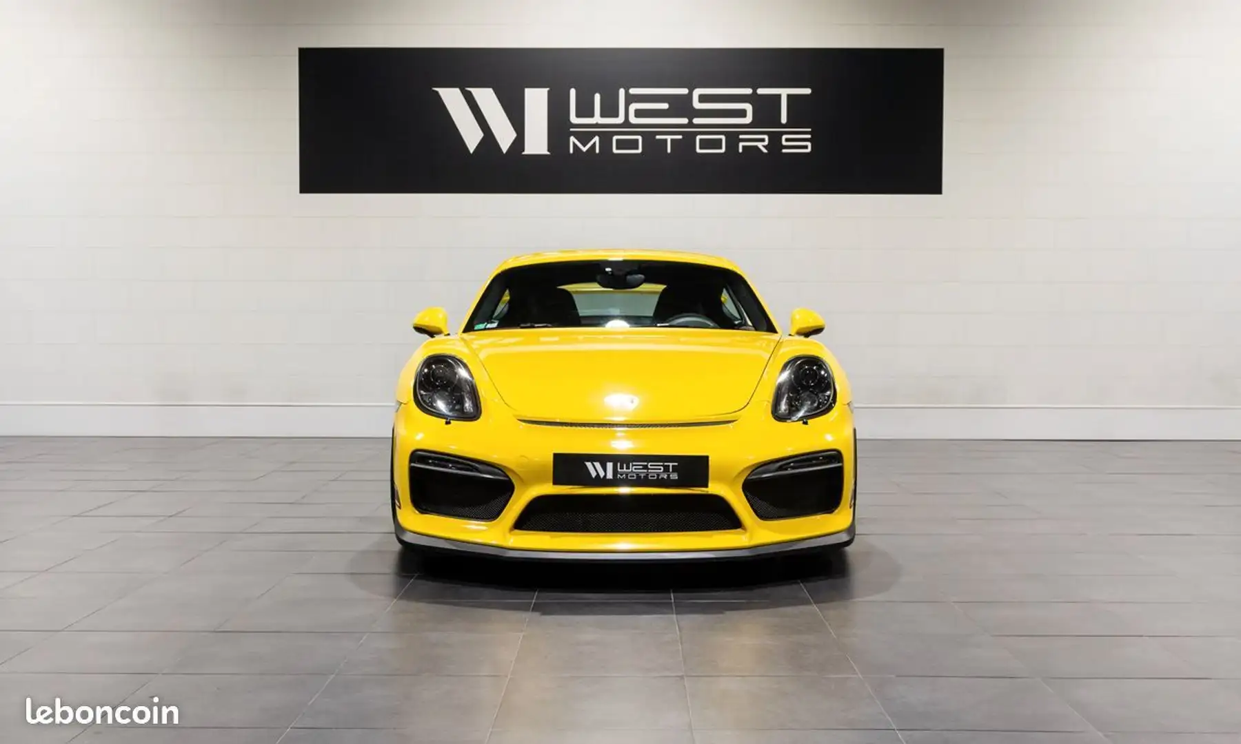 Porsche Cayman 981 GT4 3.8 385 IMMAT France Alcantara Carbone Sur Jaune - 2