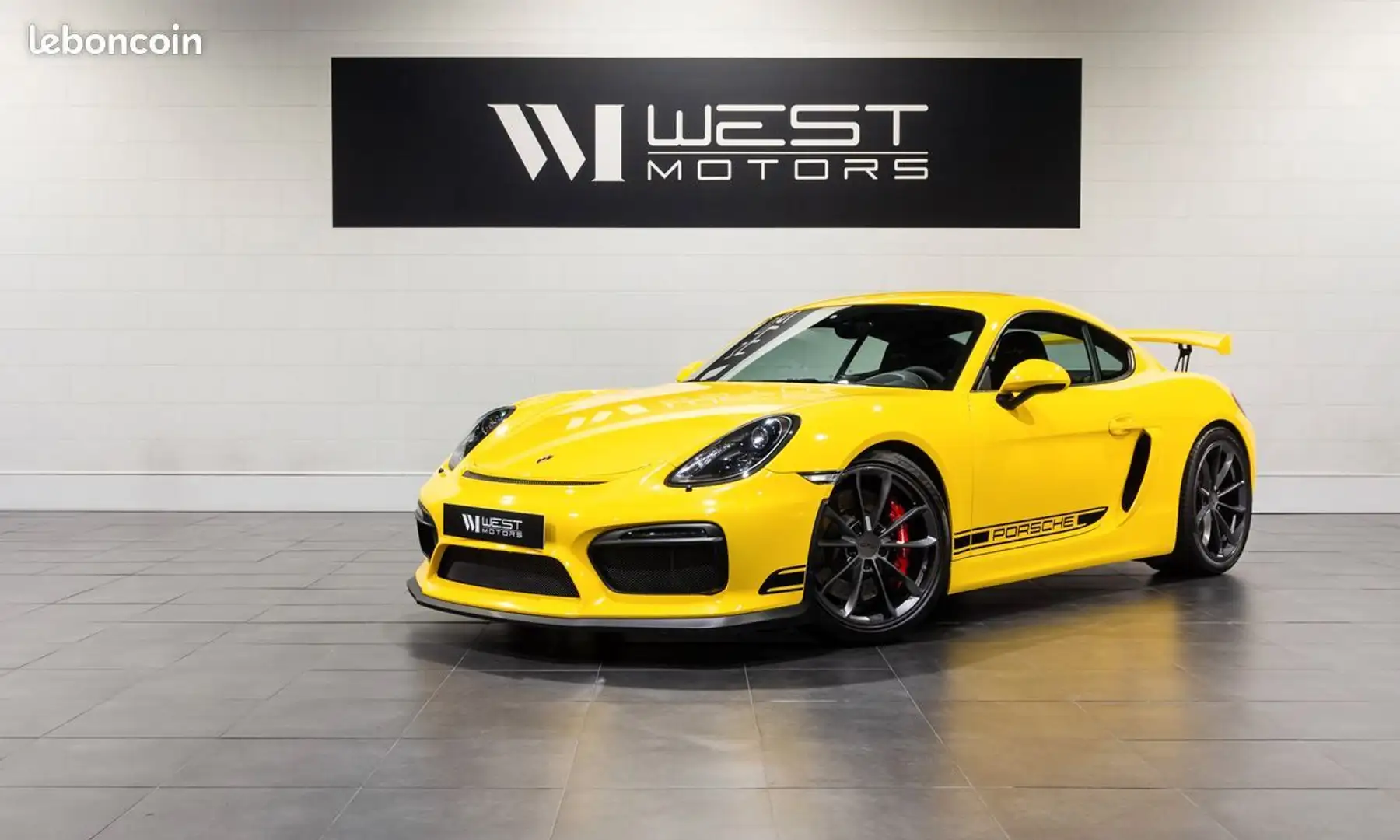 Porsche Cayman 981 GT4 3.8 385 IMMAT France Alcantara Carbone Sur Jaune - 1