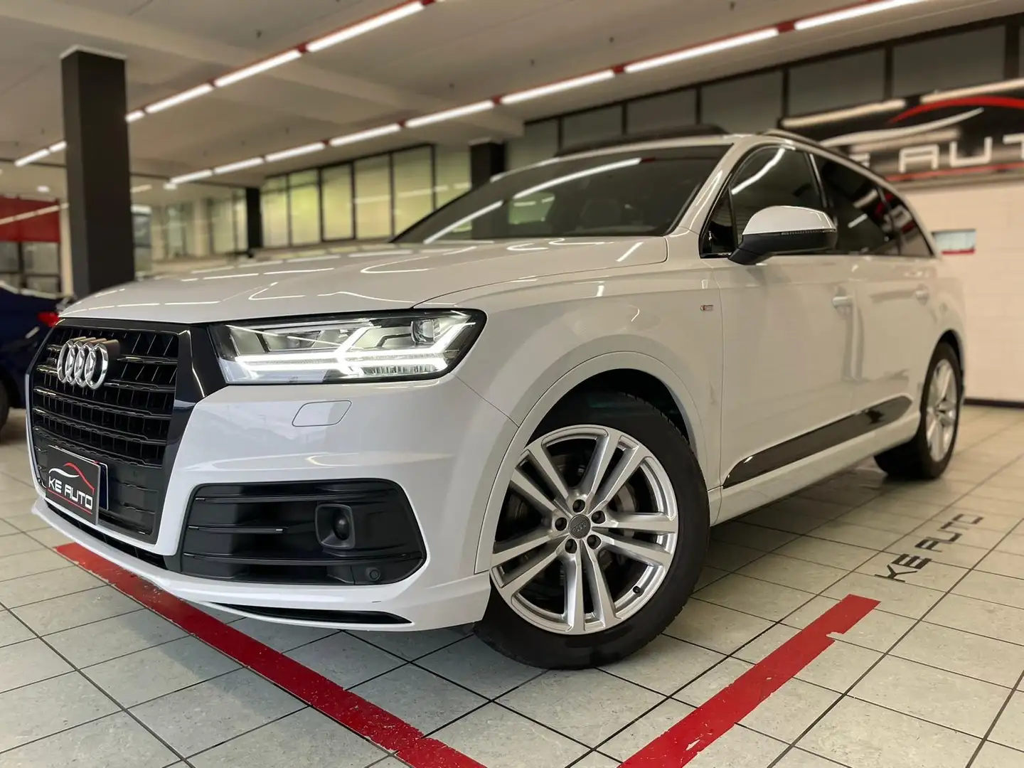 Audi Q7 50 3.0 tdi  mhev Sport Plus quattro 7p tiptronic Bianco - 1