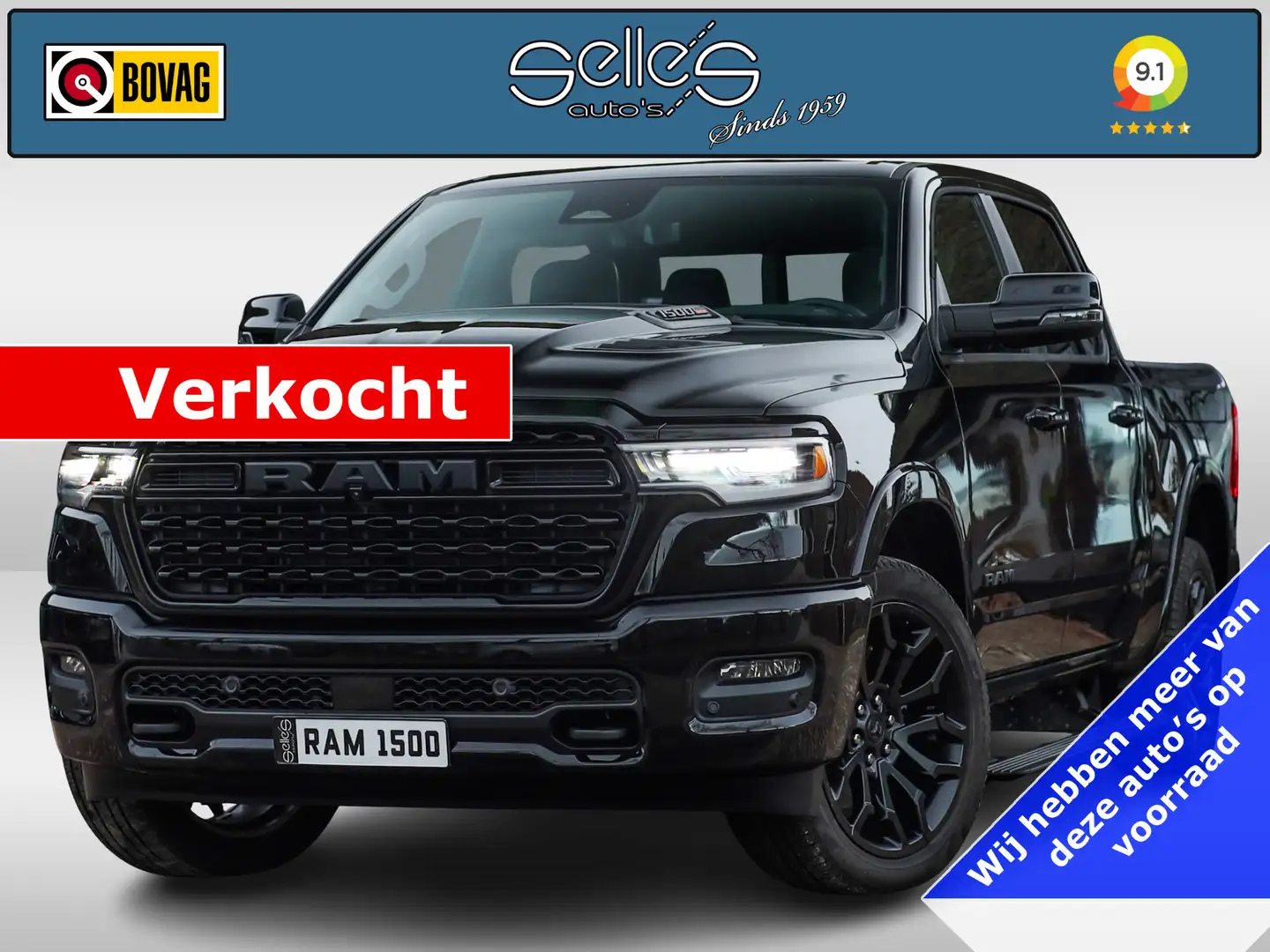 Dodge RAM 1500 2025 3.0L HURRICANE LIMITED NIGHT | 540 PK | Noir - 1
