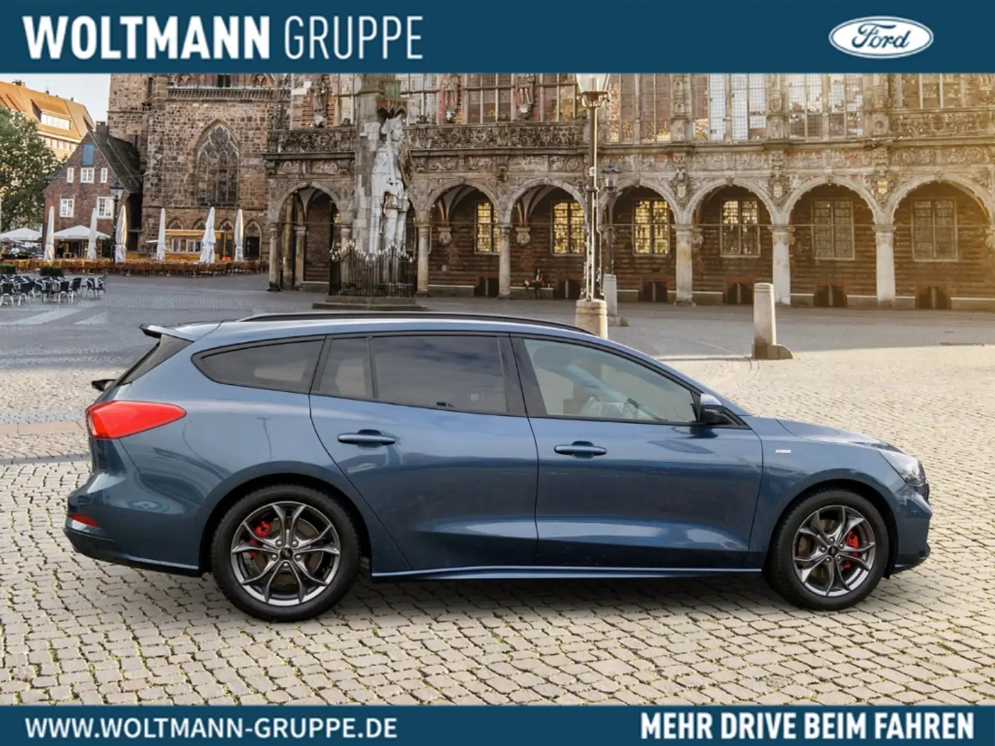 Ford Focus Turnier ST-Line X 1.0 EcoBoost Mild-Hybrid LED Sch Blauw - 2