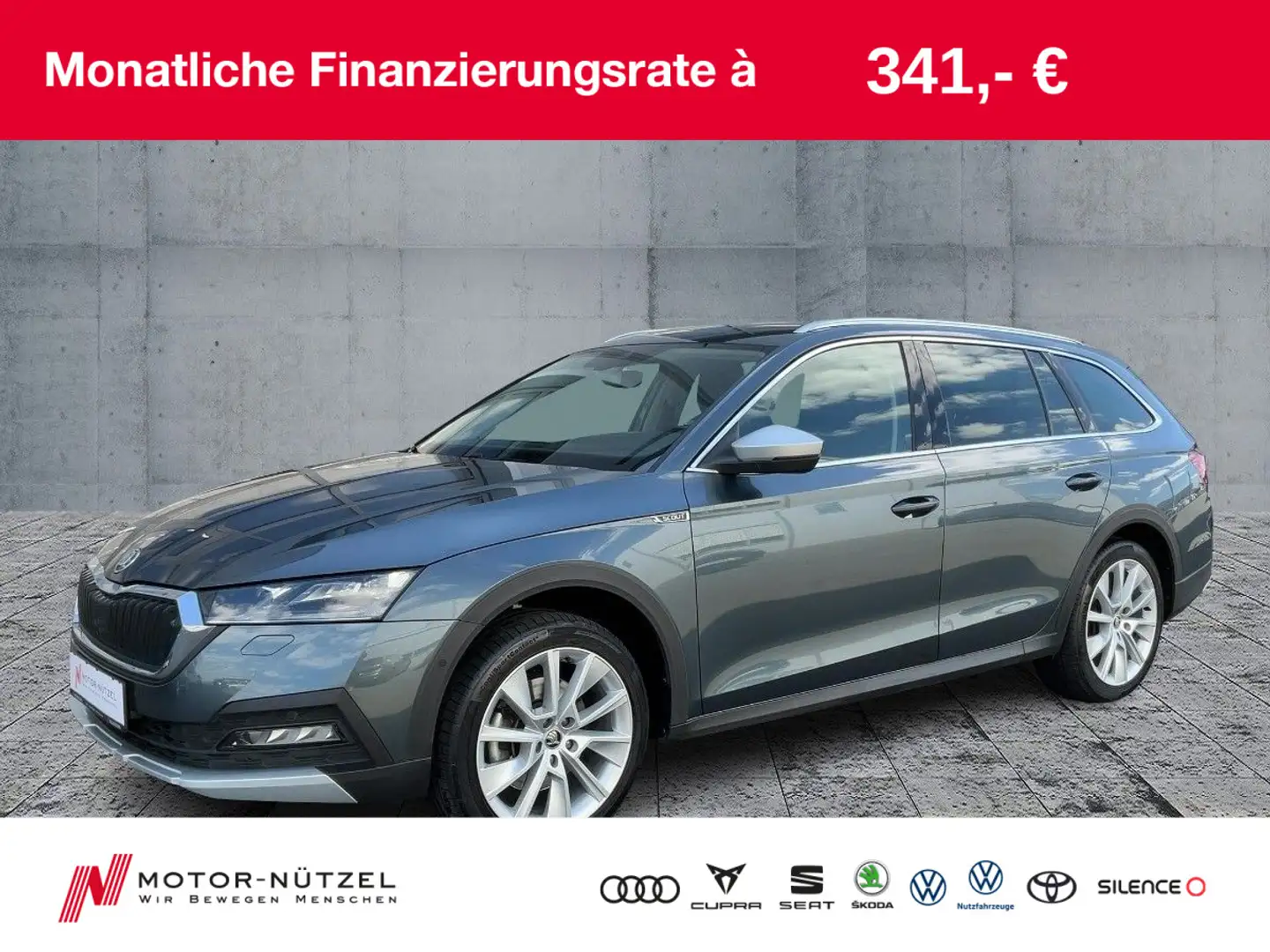 Skoda Octavia Combi 2.0TDI DSG SCOUT LED+NAV+ACC+2xSHZ Gris - 1