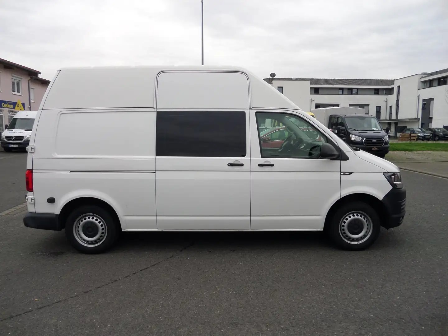Volkswagen T6 Transporter Hochdach&Lang+Sortimo+Starkstrom+Navi+Cam+Standhzg Blanc - 1