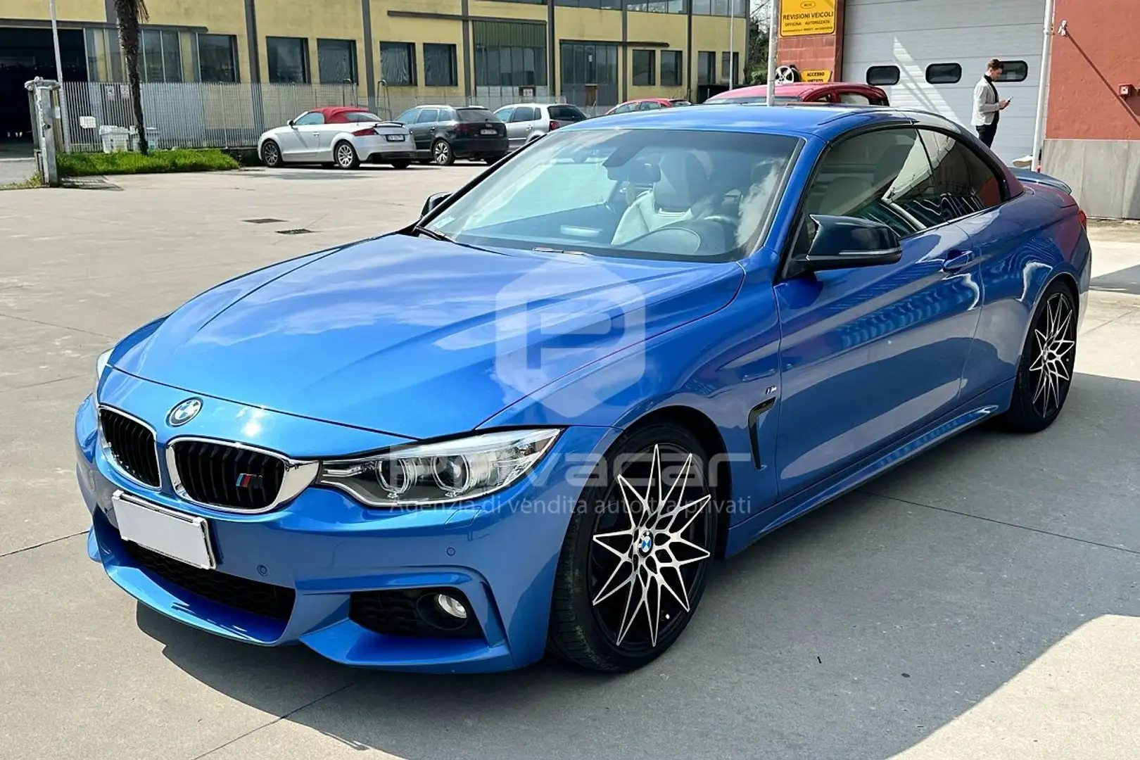 BMW 420 420d Cabrio Luxury Blau - 1