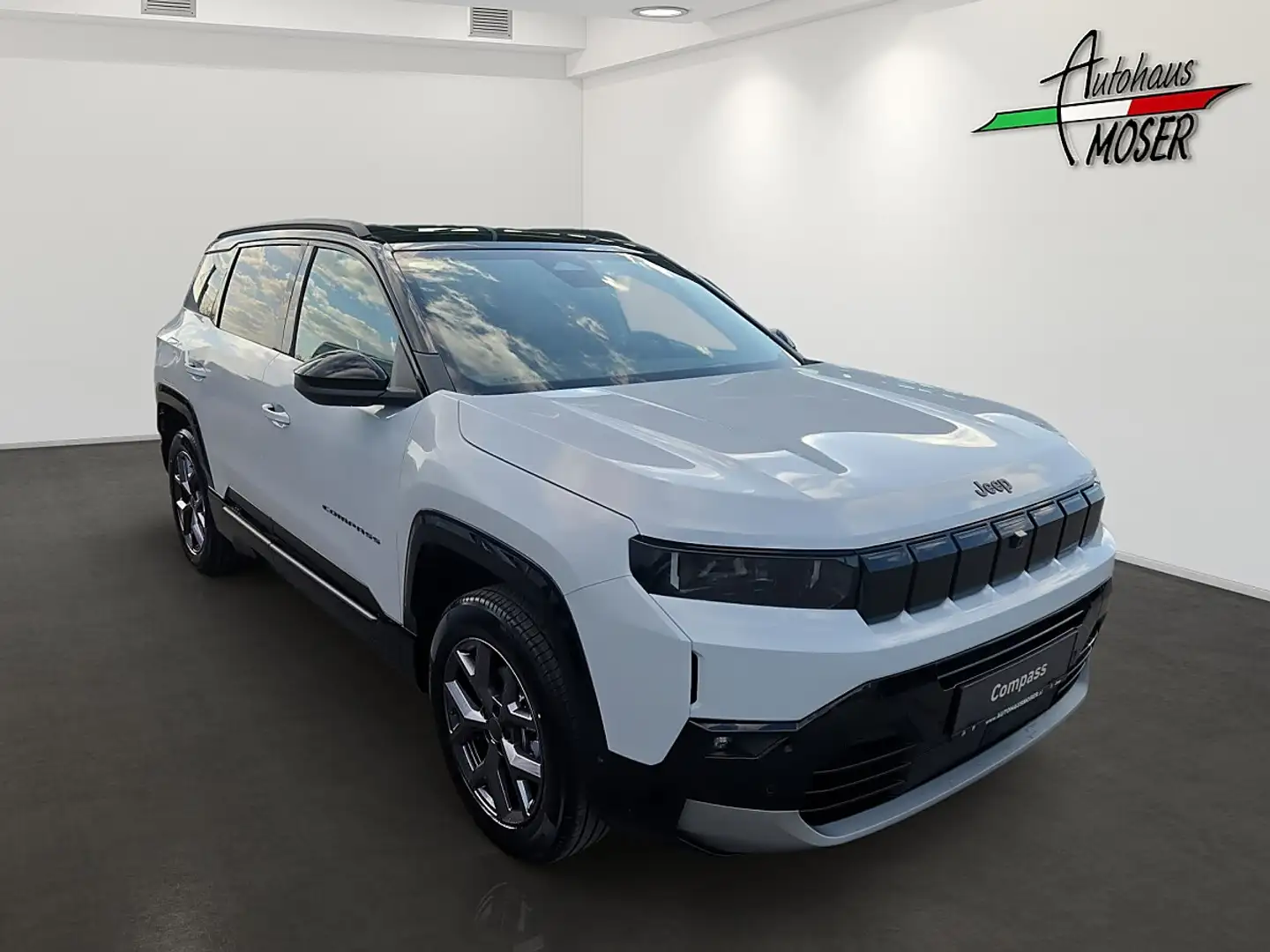 Jeep Compass 1.2 e-Hybrid F. E. Vollaustattung - Schiebedach Weiß - 2