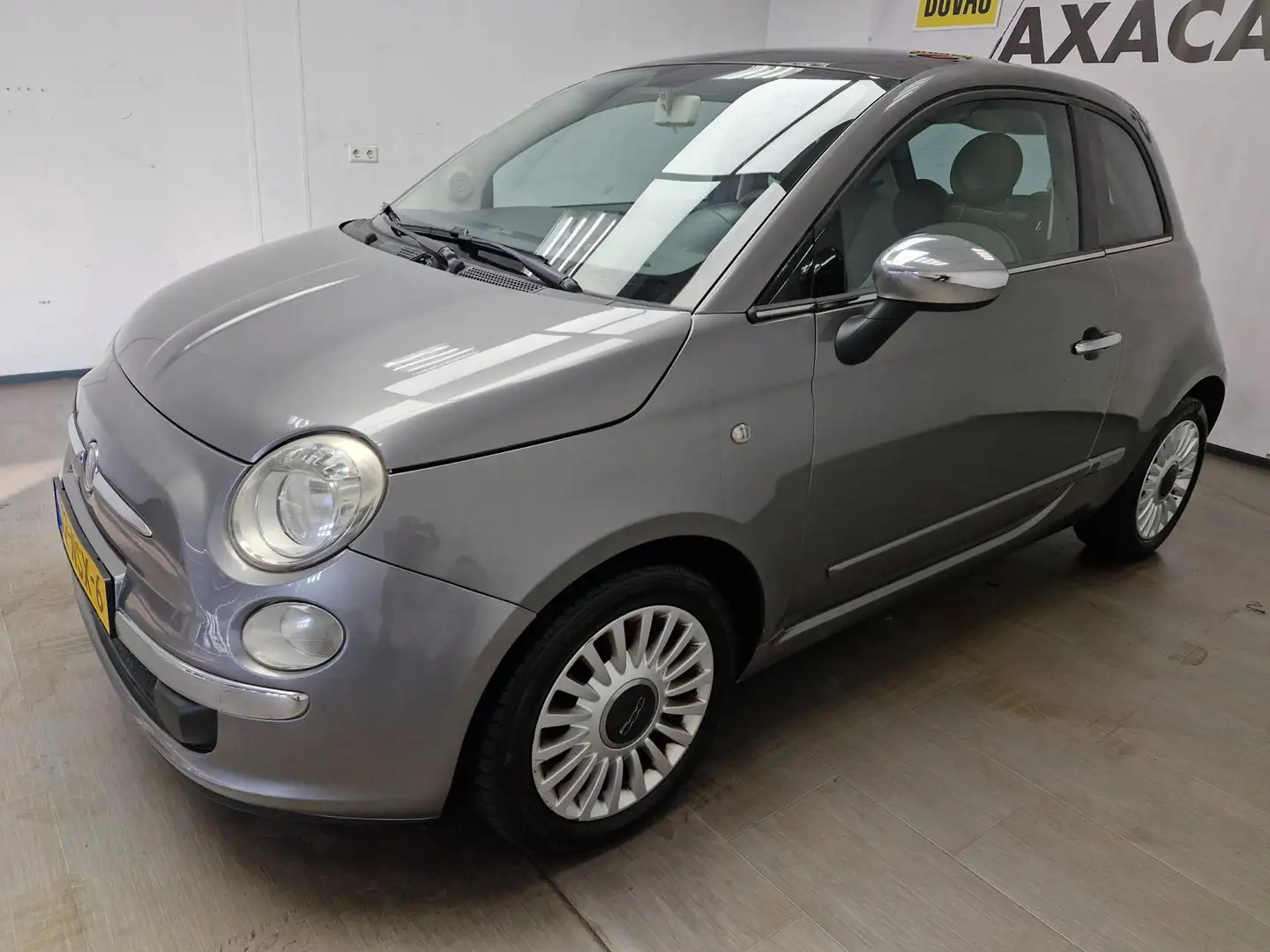 Fiat 500 1.2 Lounge AUTOMAAT ! GARANTIE ! AIRCO ! GLASDAK ! Gris - 2