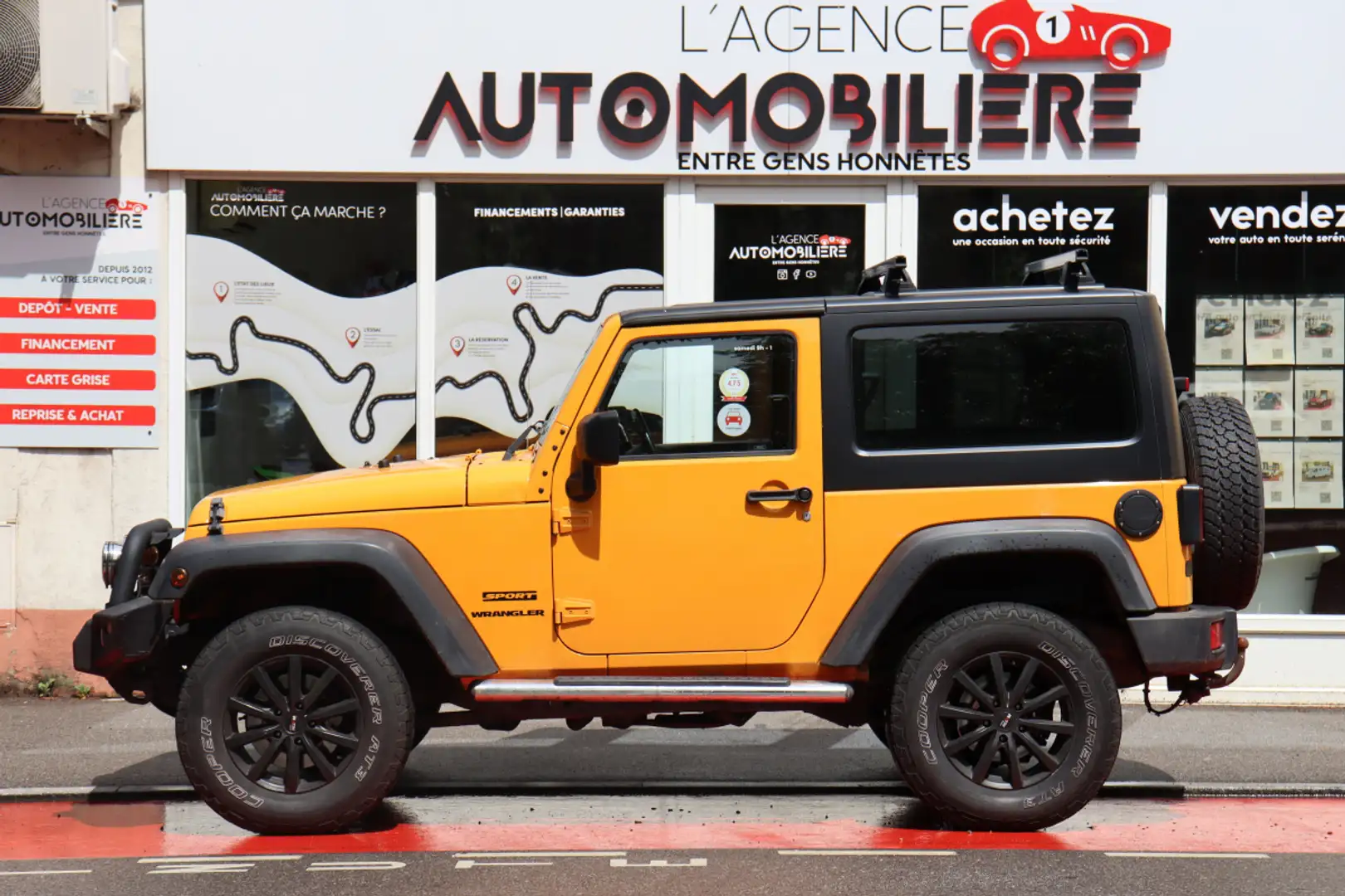 Jeep Wrangler 2.8 CRD 200 4WD Sport BVM6 (Pare Buffle, Attelage) Jaune - 2