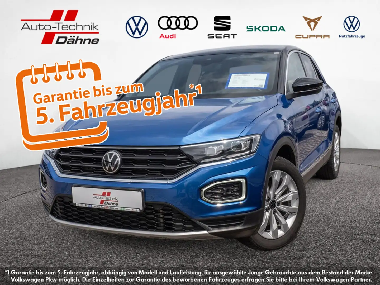 Volkswagen T-Roc 2.0 TDI Sport SHZ NAVI ACC STANDHZ LED Blau - 1