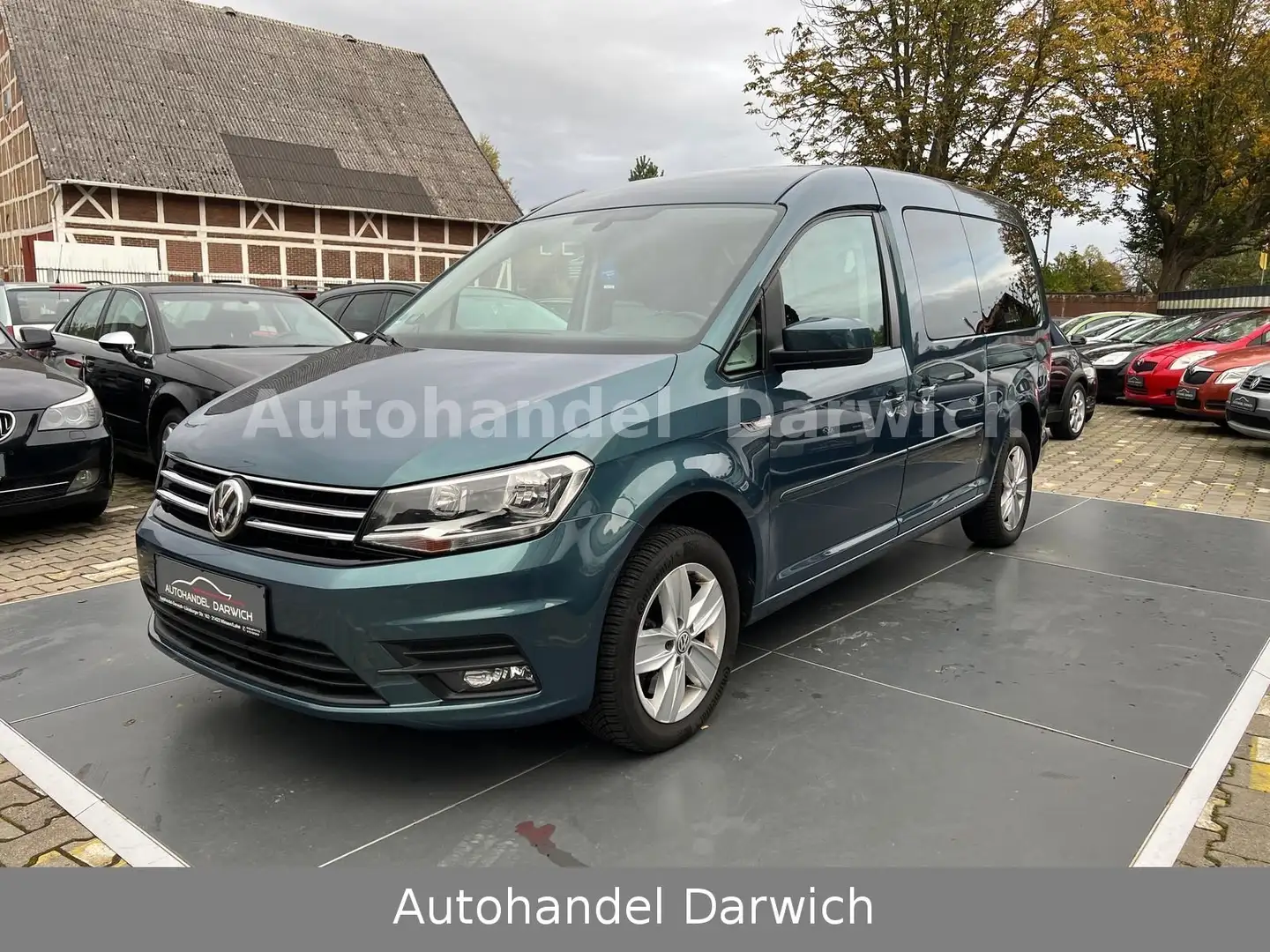Volkswagen Caddy Maxi 2.0 TDI Eu6 7-Sitzer/Nav S.Heft Top Зелений - 1