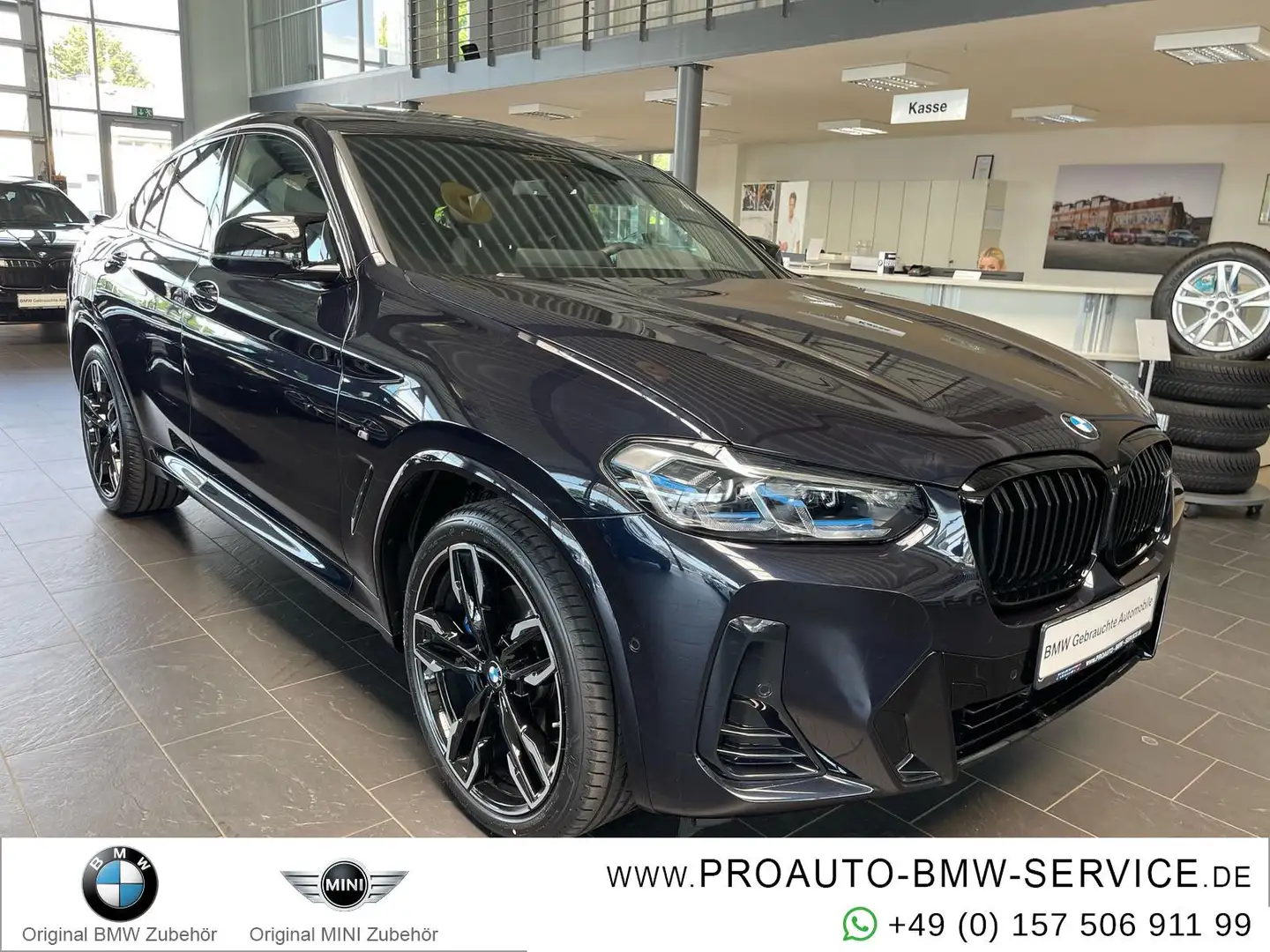 BMW X4 M40i LASER/AHK/MEMO/PANO/HUD/Komf.Zg/21" Schwarz - 1