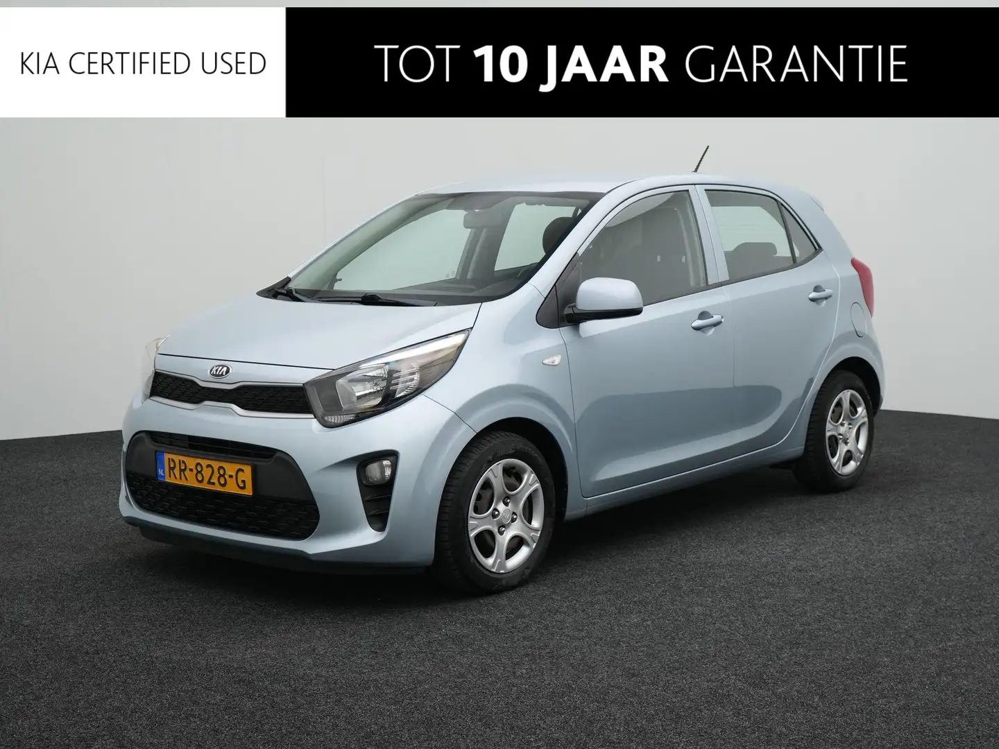 Kia Picanto 1.0 CVVT EconomyPlusLine | Airco | Audio | 4 Seaso Blauw - 1
