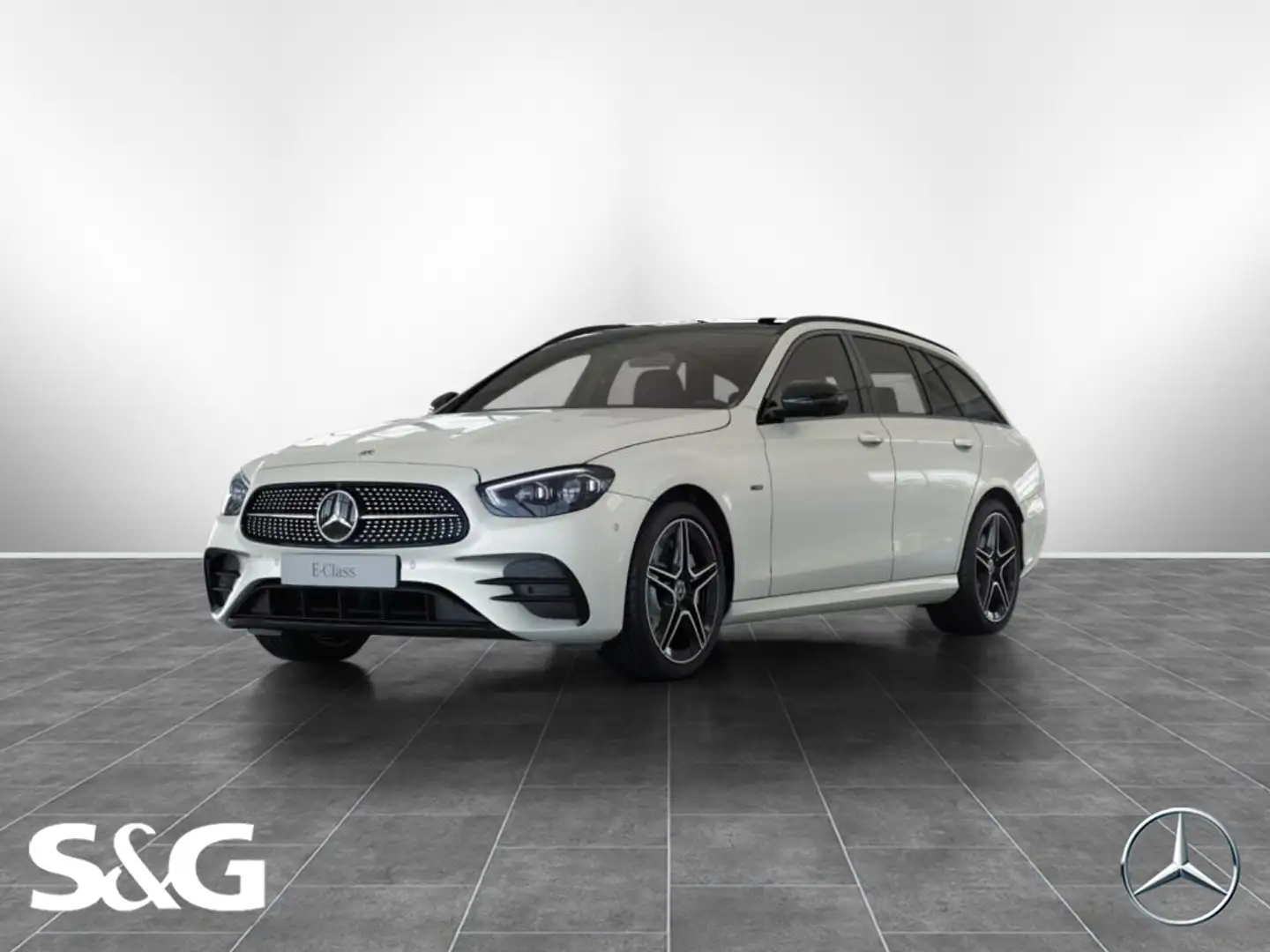 Mercedes-Benz E 300 de T AMG AHK+PANO+360°+HEADUP+DISTR+18" Weiß - 1