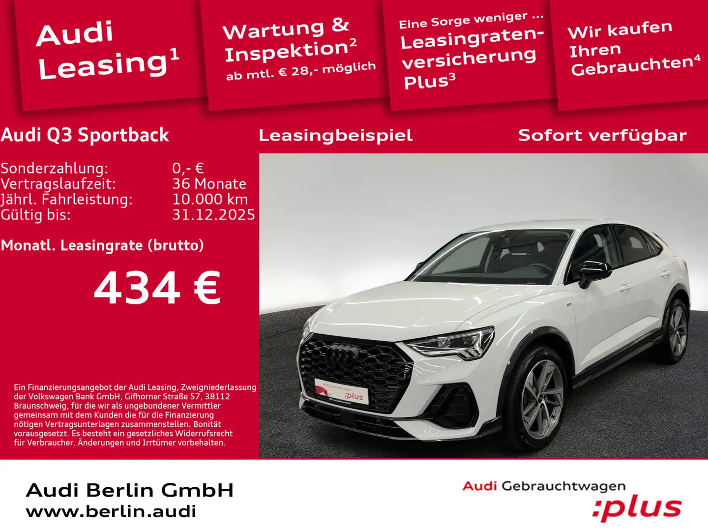 Audi Q3 S line 35 TFSI S tr. AHK LED RFK NA Weiß - 1