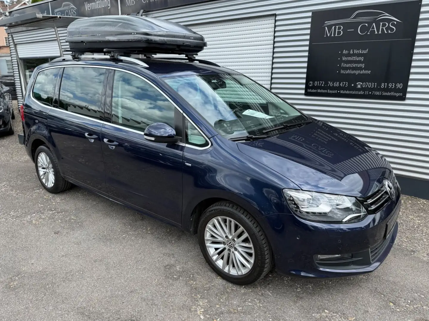 Volkswagen Sharan Cup*DSG*BI-XEN*NAVI*PDC*KAM*ALU*EL.SCHIEB Bleu - 1