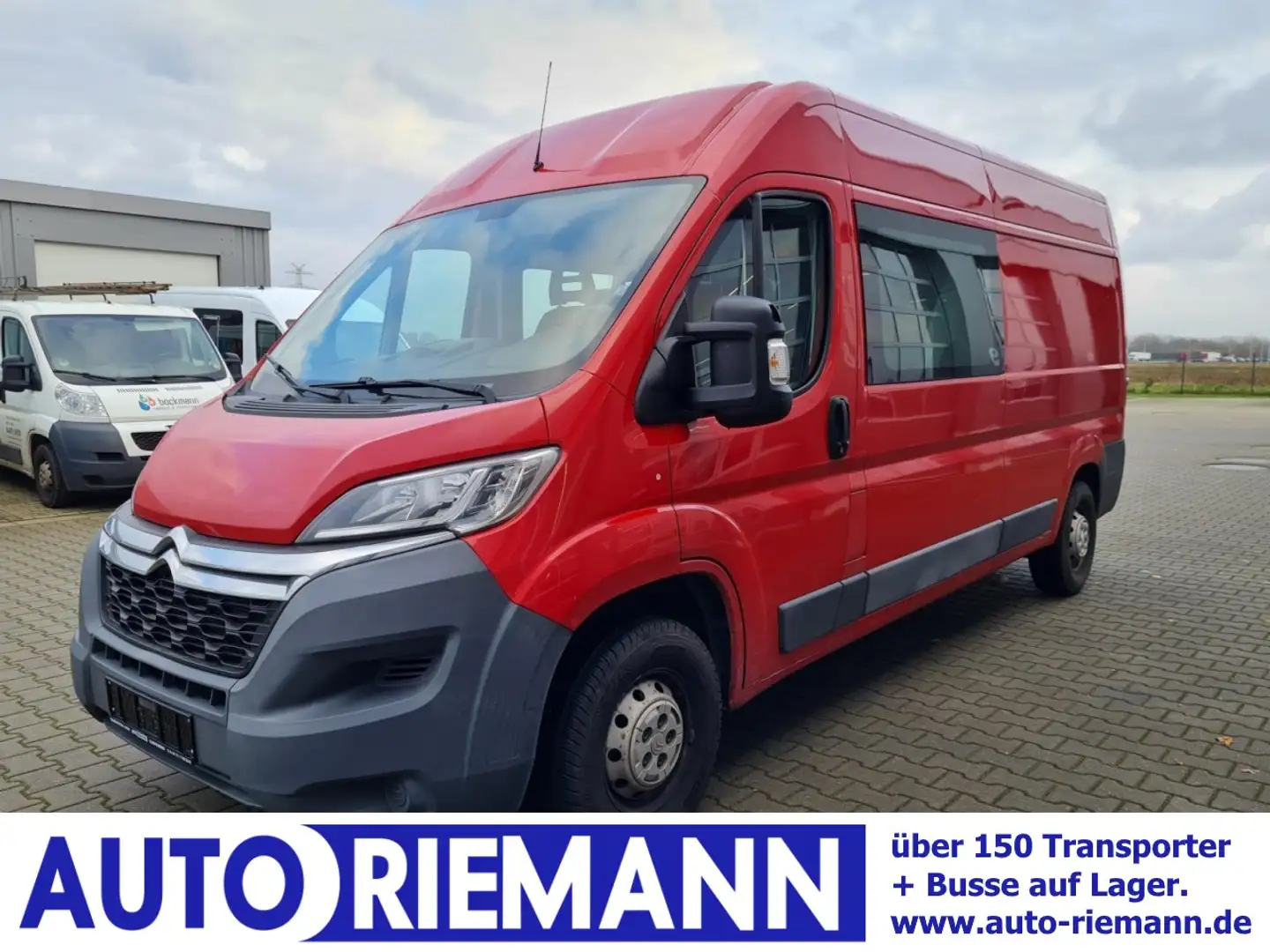Citroen Jumper 35 Kasten L3H2 Doka 7-Sitze AHK KLIMA KAMER Rot - 1