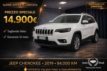 Jeep Cherokee Limited Automatica 2019 • 84.000 KM • Tagliandata • Garanzia • €14.900