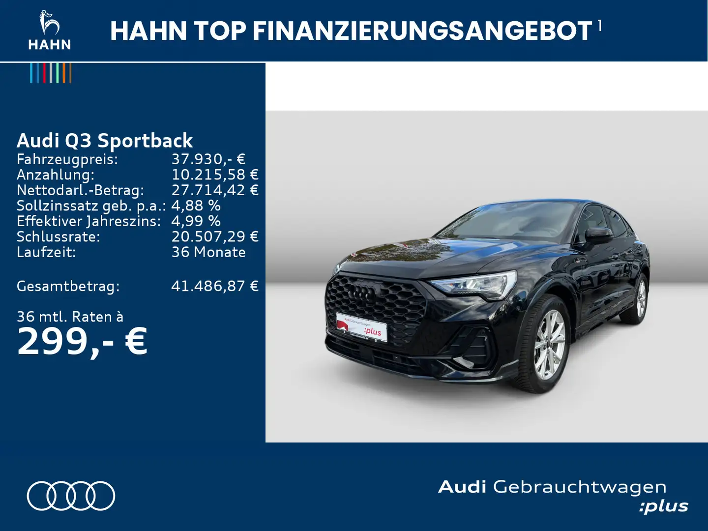 Audi Q3 35TFSI S tronic S line LED Navi AHK Schwarz - 2