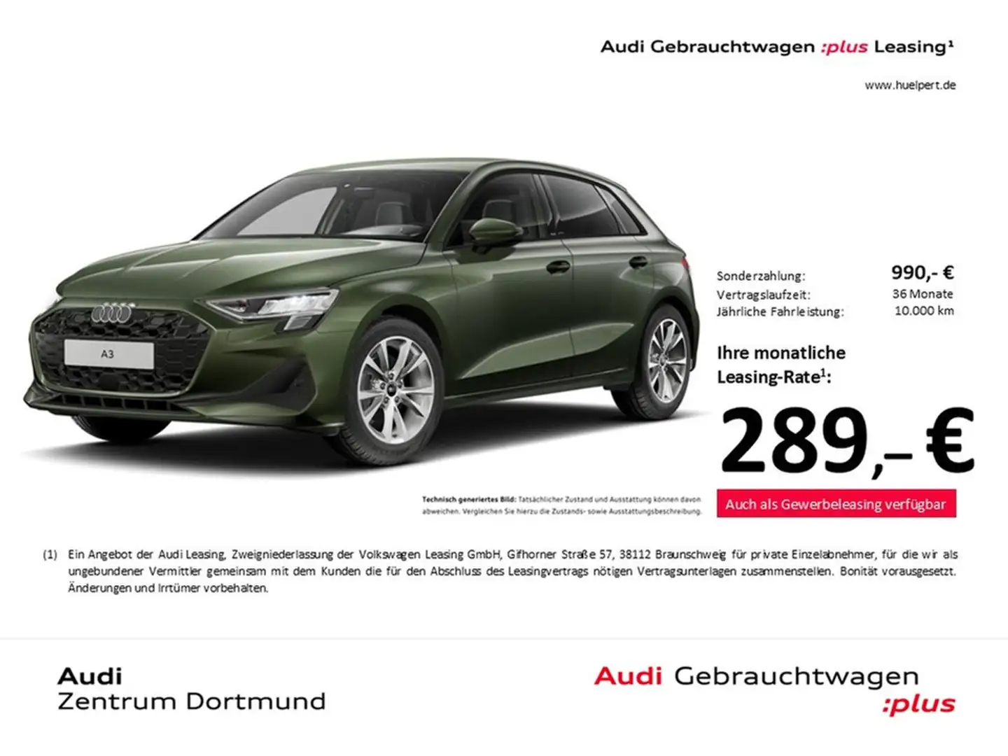 Audi A3 Sportback 35 FACELIFT AHK E-KLAPPE NAVI+ LM17 Grün - 1