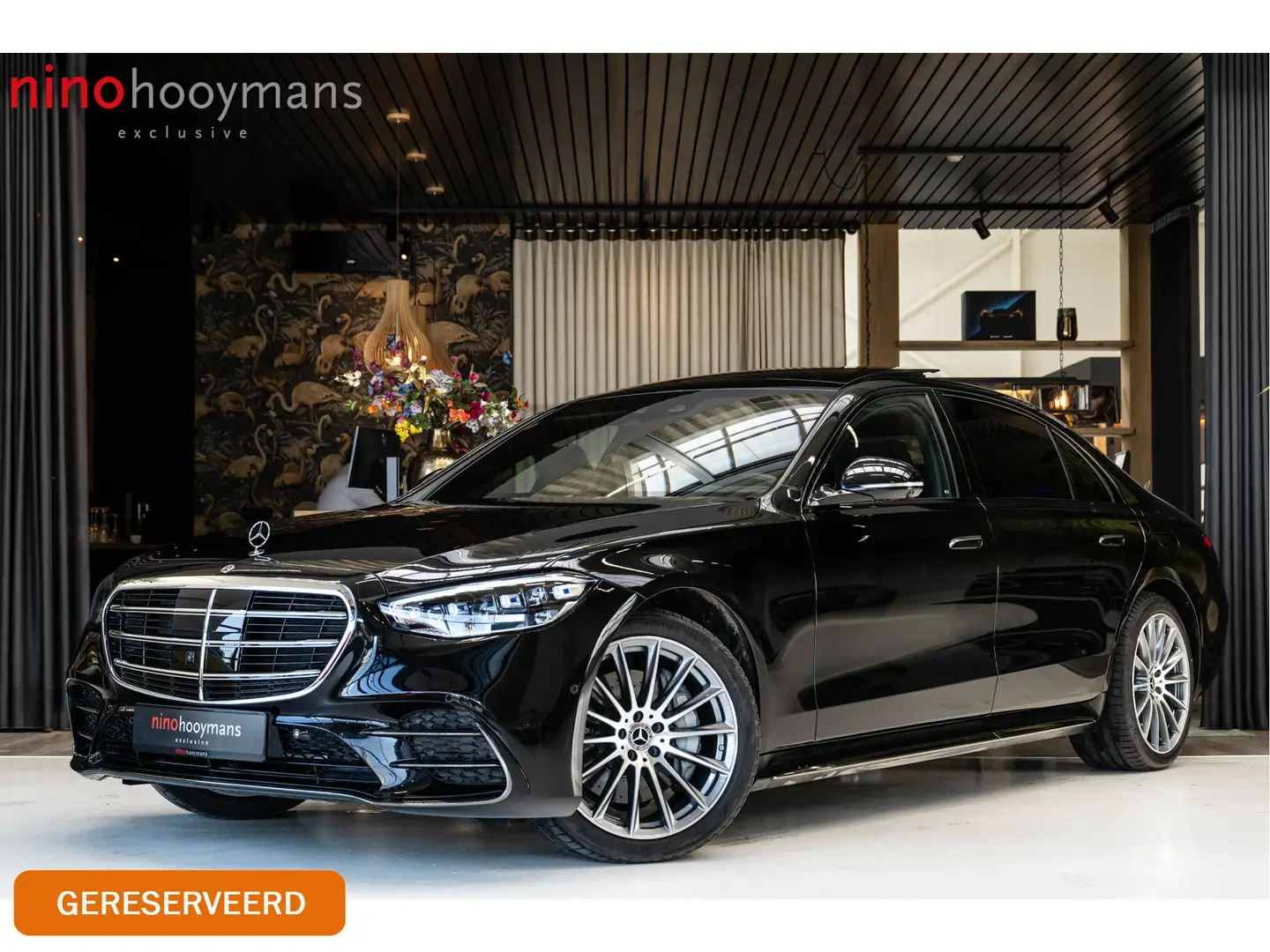 Mercedes-Benz S 580 e 4MATIC Lang AMG | Chauffeurspakket | Gestuurde a Negru - 1