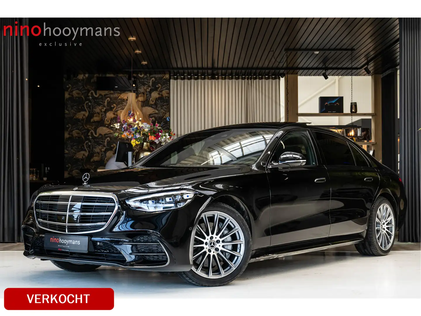Mercedes-Benz S 580 e 4MATIC Lang AMG | Chauffeurspakket | Gestuurde a Schwarz - 1