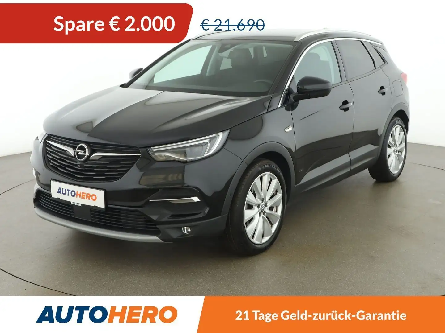 Opel Grandland X 1.6 Plug-in Hybrid 4 Ultimate Aut. *LED*SPUR*TOT* Noir - 1