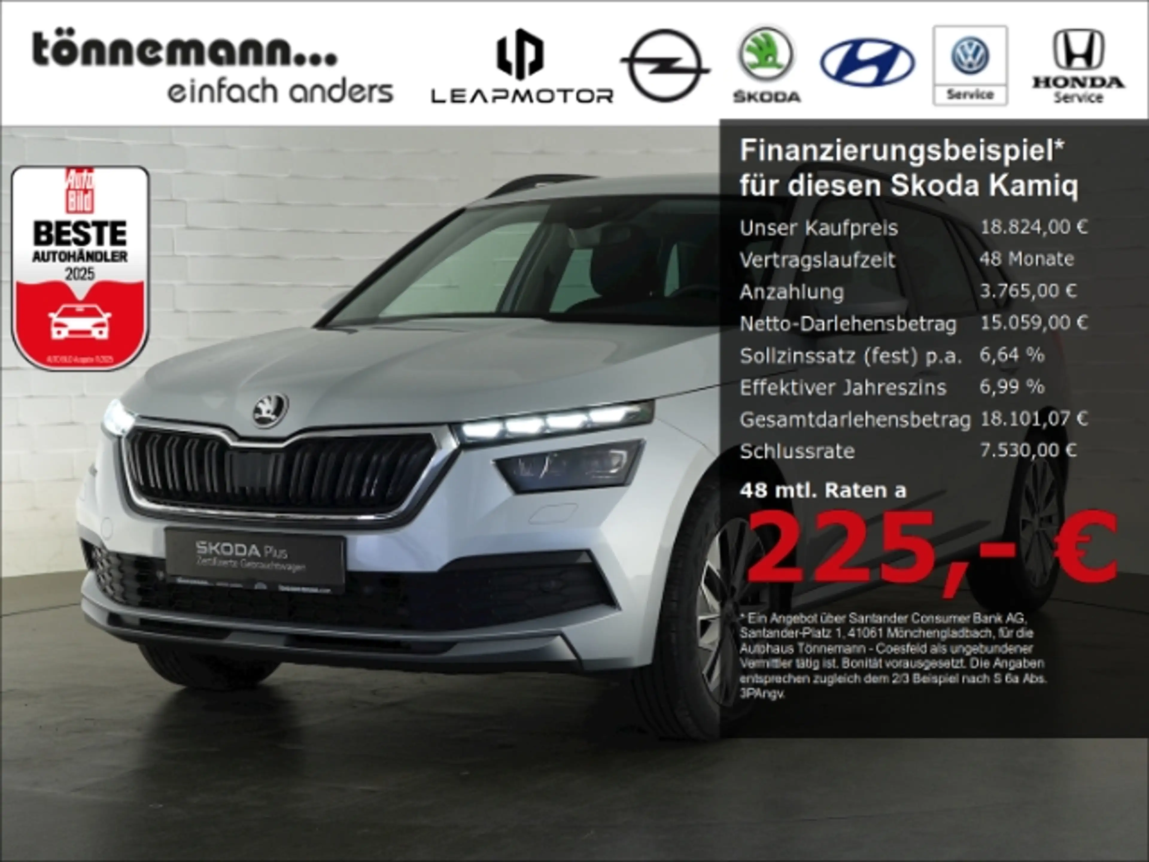 Skoda Kamiq TSI TOUR+ANHÄNGERKUPPLUNG+NAVI+RÜCKFAHRKAMERA+KESS