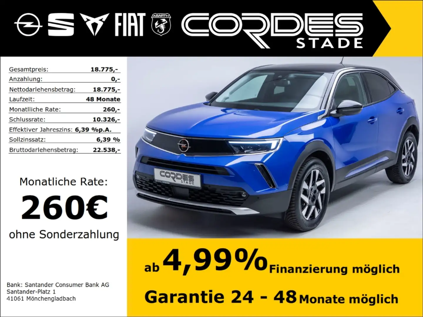 Opel Mokka Elegance NAVI, MATRIXLED, SHZ, PDC, Kamera(129) Niebieski - 1