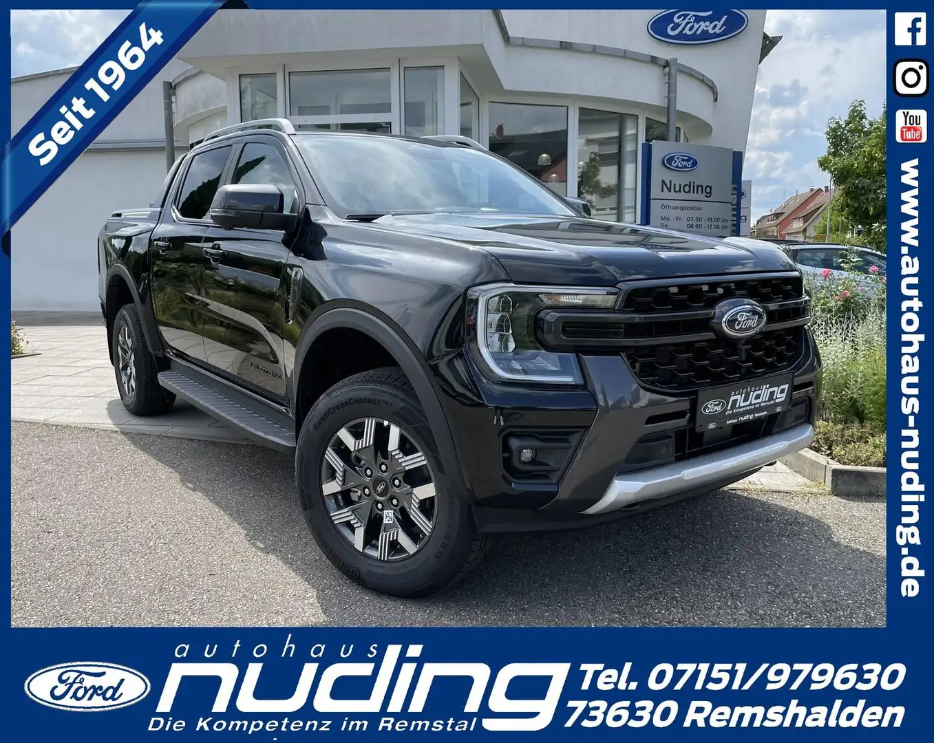 Ford Ranger DoKa 2.3 EcoBoost PHEV Aut. 4x4 Wildtrak Negro - 1