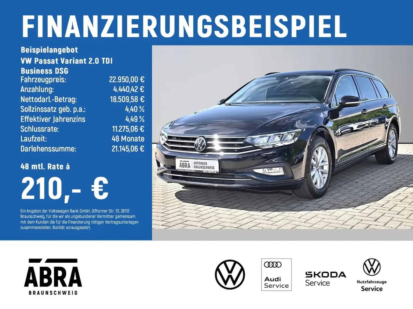 Volkswagen Passat Variant 2.0 TDI Business DSG LED+ACC+CAM+NAVI+SHZ Noir - 2
