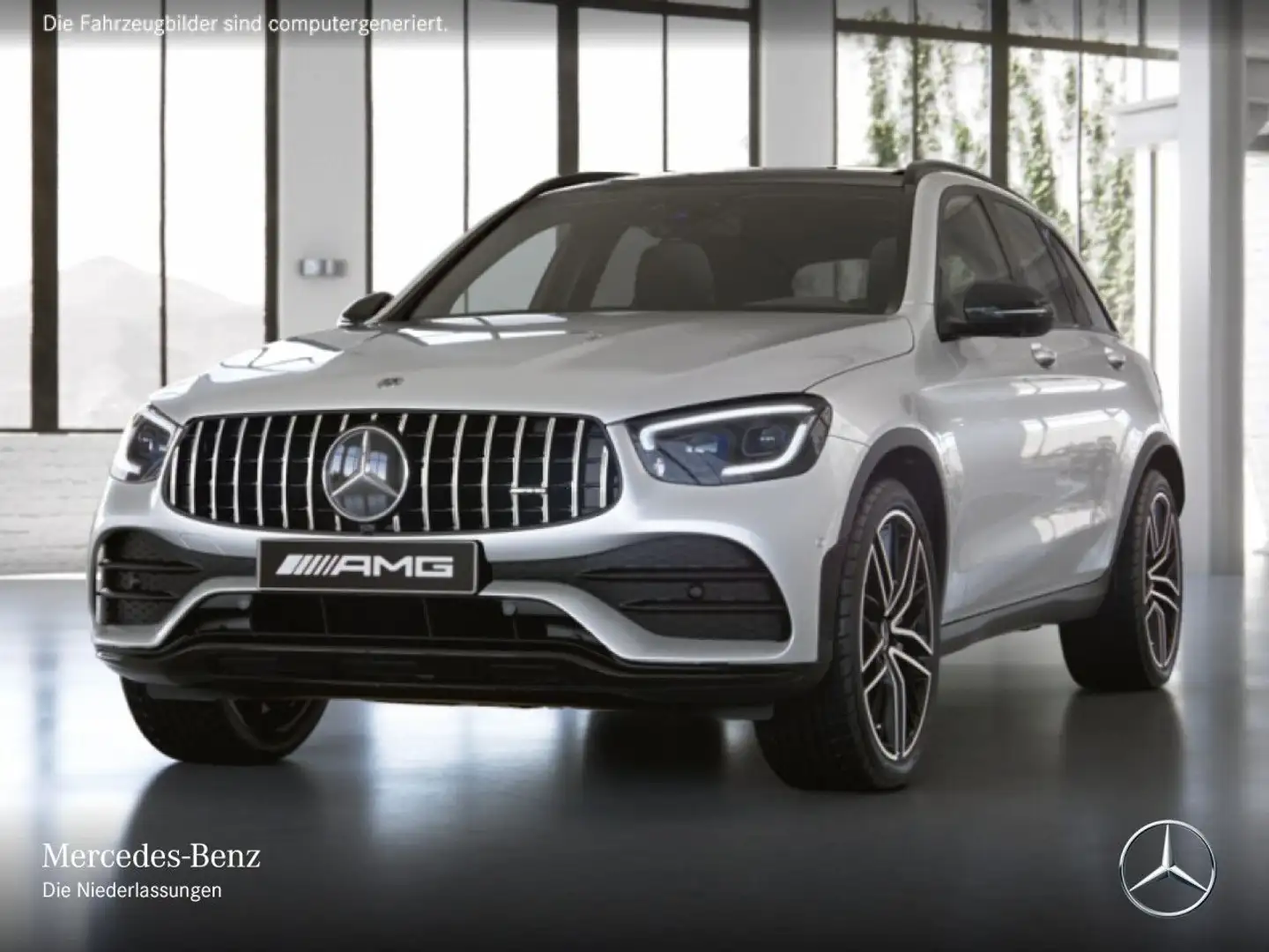 Mercedes-Benz GLC 43 AMG GLC 43 4M AMG+NIGHT+PANO+360+AHK+MULTIBEAM+TOTW+9G Weiß - 2