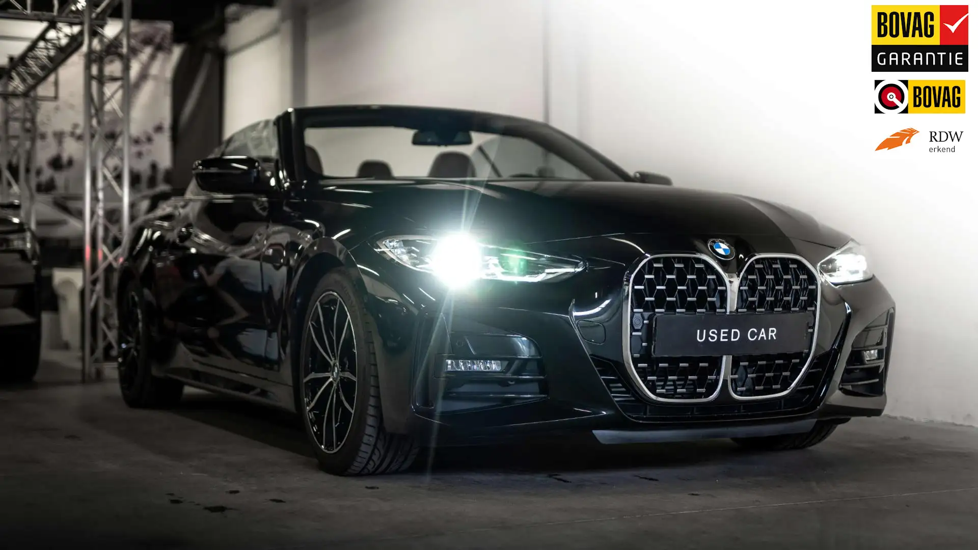 BMW 420 4-serie Cabrio 420i High Executive|M-sport|Leder|K Noir - 1