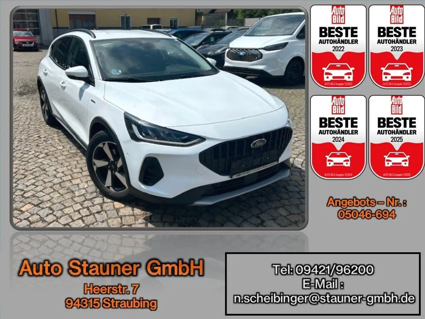 Ford Focus 1.0 EcoBoost MHEV Active*NAVI*iACC*KAMERA Weiß - 1