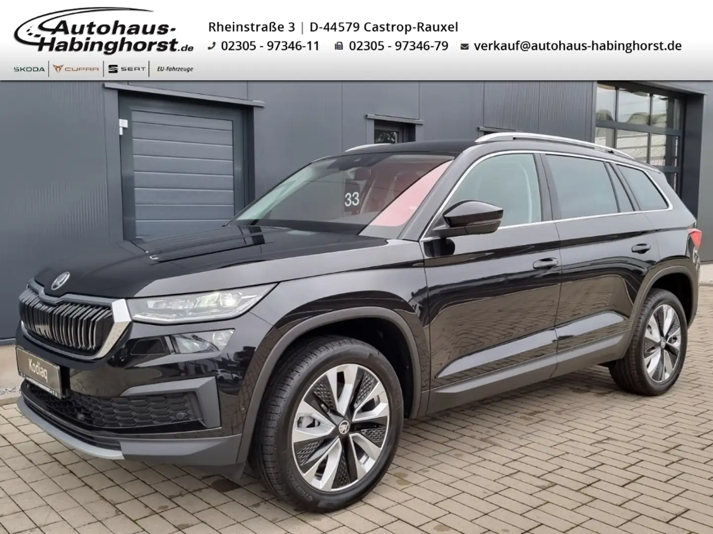 Skoda Kodiaq 2.0 TSI DSG 4x4 Style Navi 7-Sitzer MatrixLED ACC Schwarz - 1